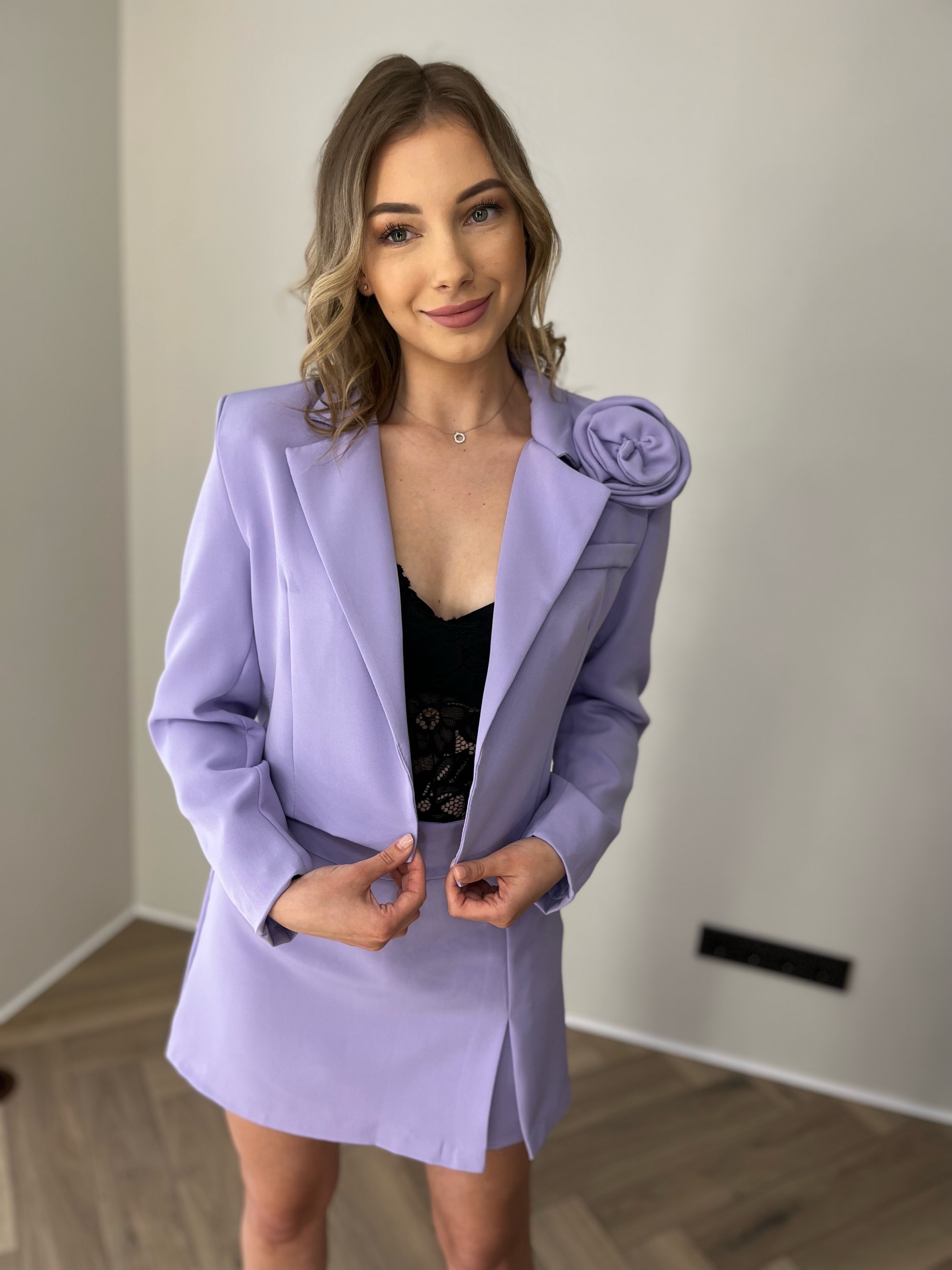 Violetinis puošnus komplektas