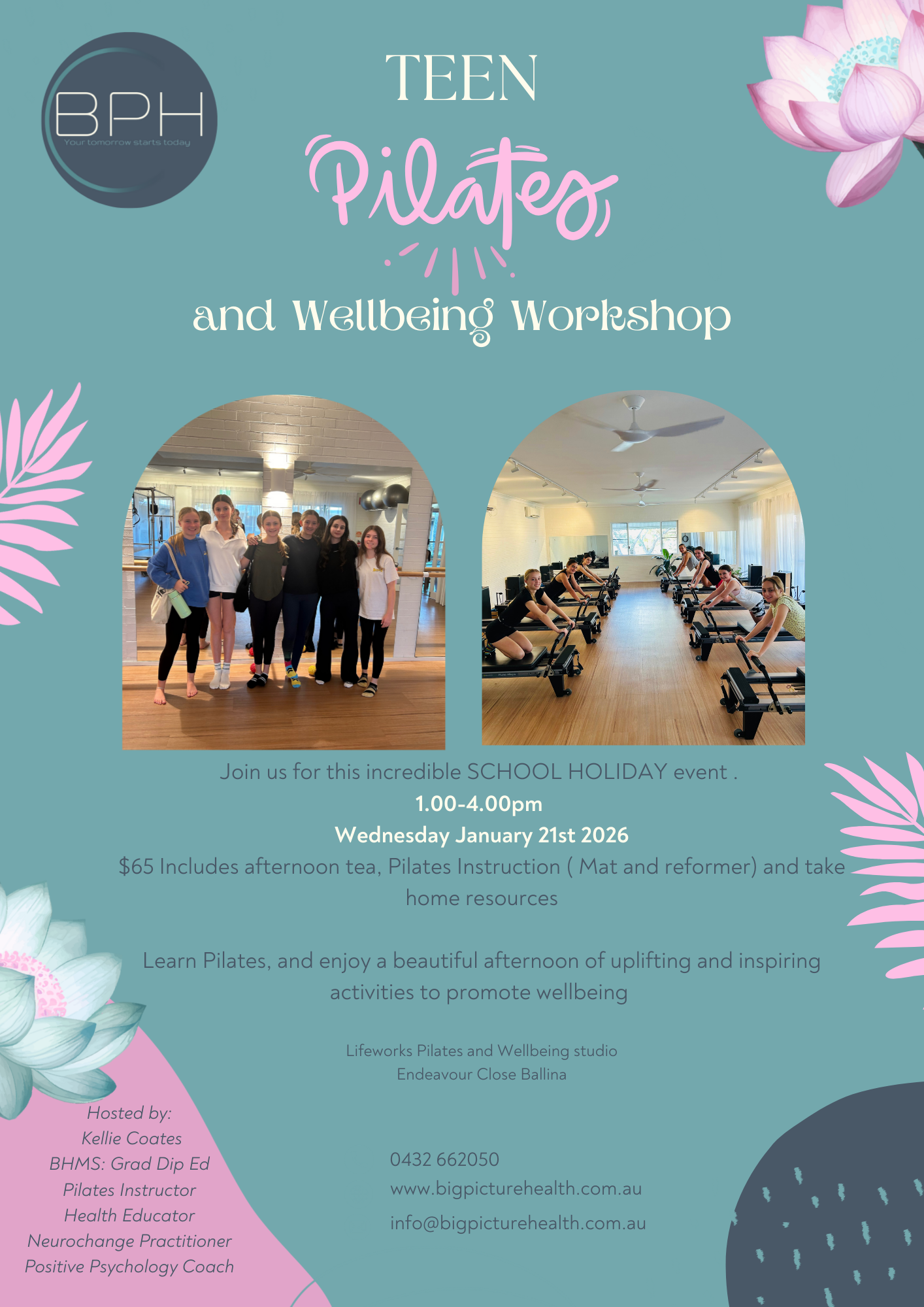 Teen Pilates Workshop 21st January 2026