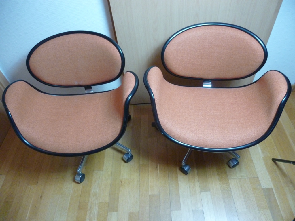 2 fauteuils Tulipe par Pierre PAULIN éditeur ARTIFORT Années 50-60