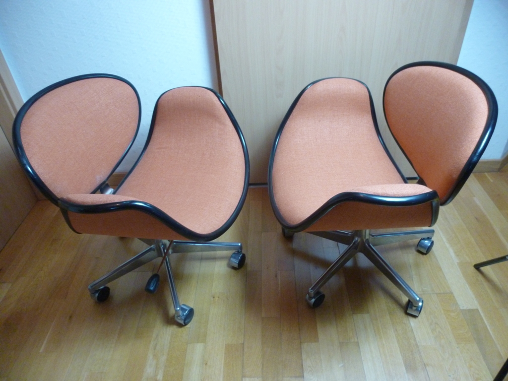 2 fauteuils Tulipe par Pierre PAULIN éditeur ARTIFORT Années 50-60