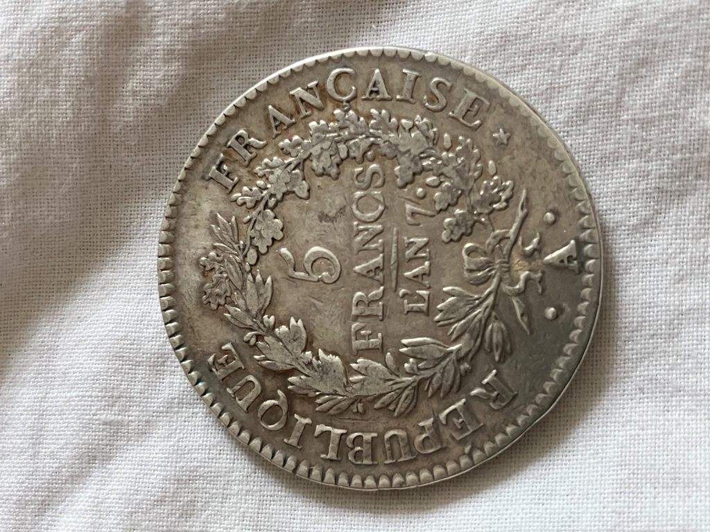 Pièce de 5 Francs AN 7 A DIRECTOIRE (1795-1799)
