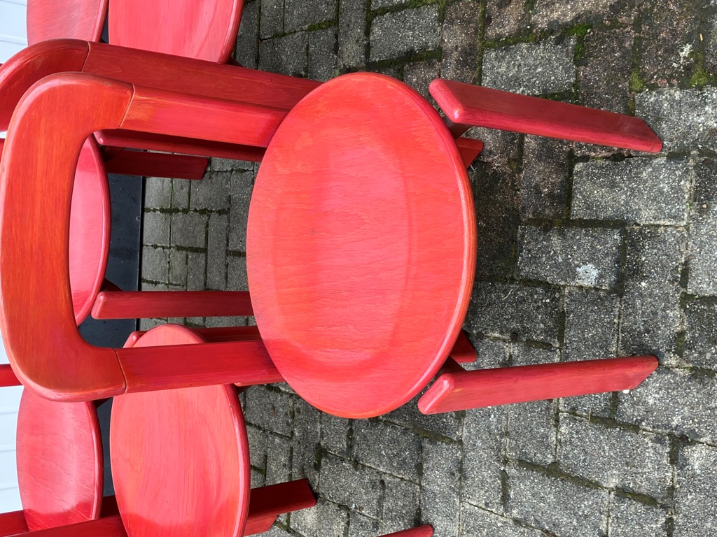 6 Chaises Bruno REY  By Bruno Rey x Dietiker, 1971 