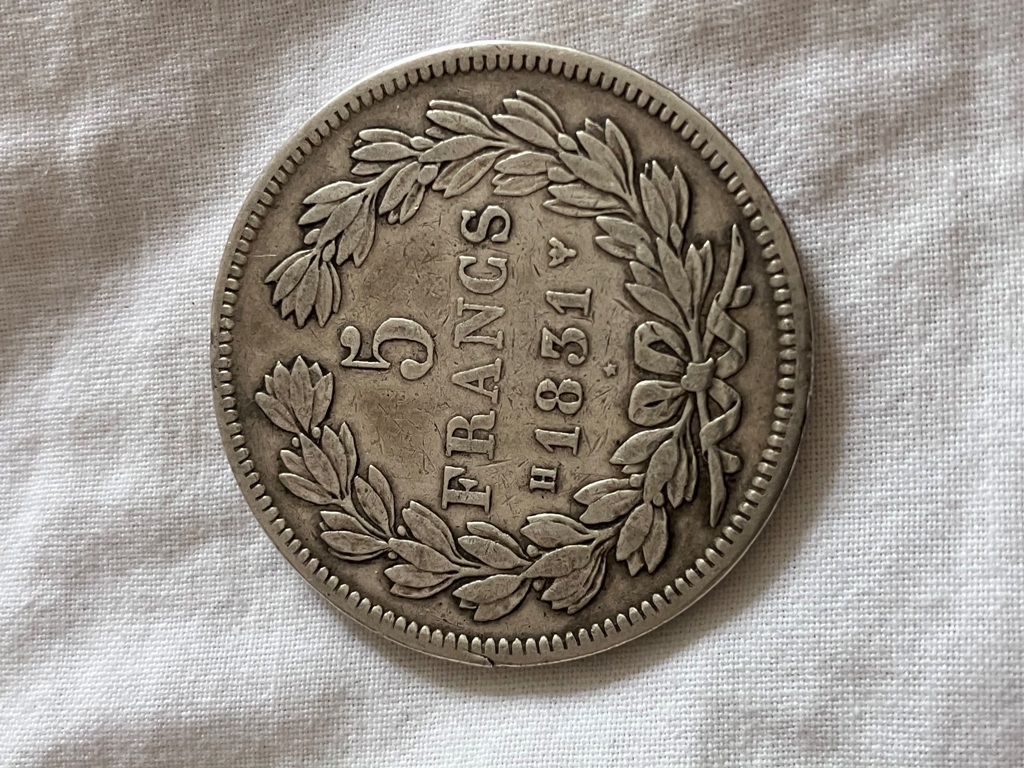 Pièce de 5 Francs LOUIS PHILIPPE I 1831 H