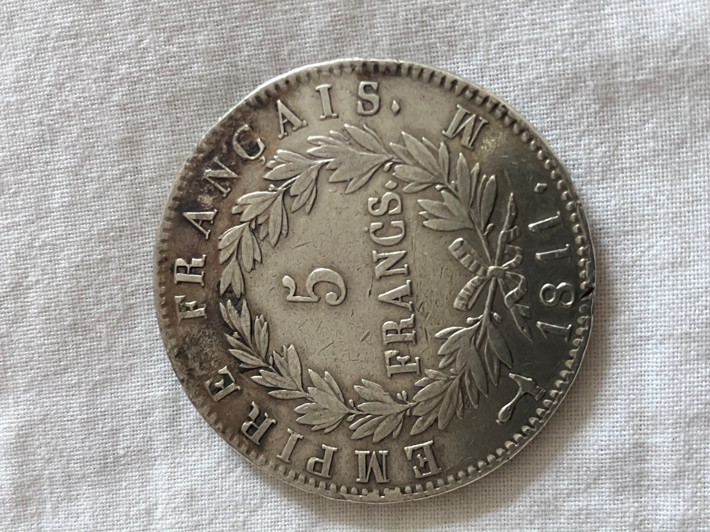 Pièce de 5 Francs en argent 1811 M NAPOLEON EMPEREUR