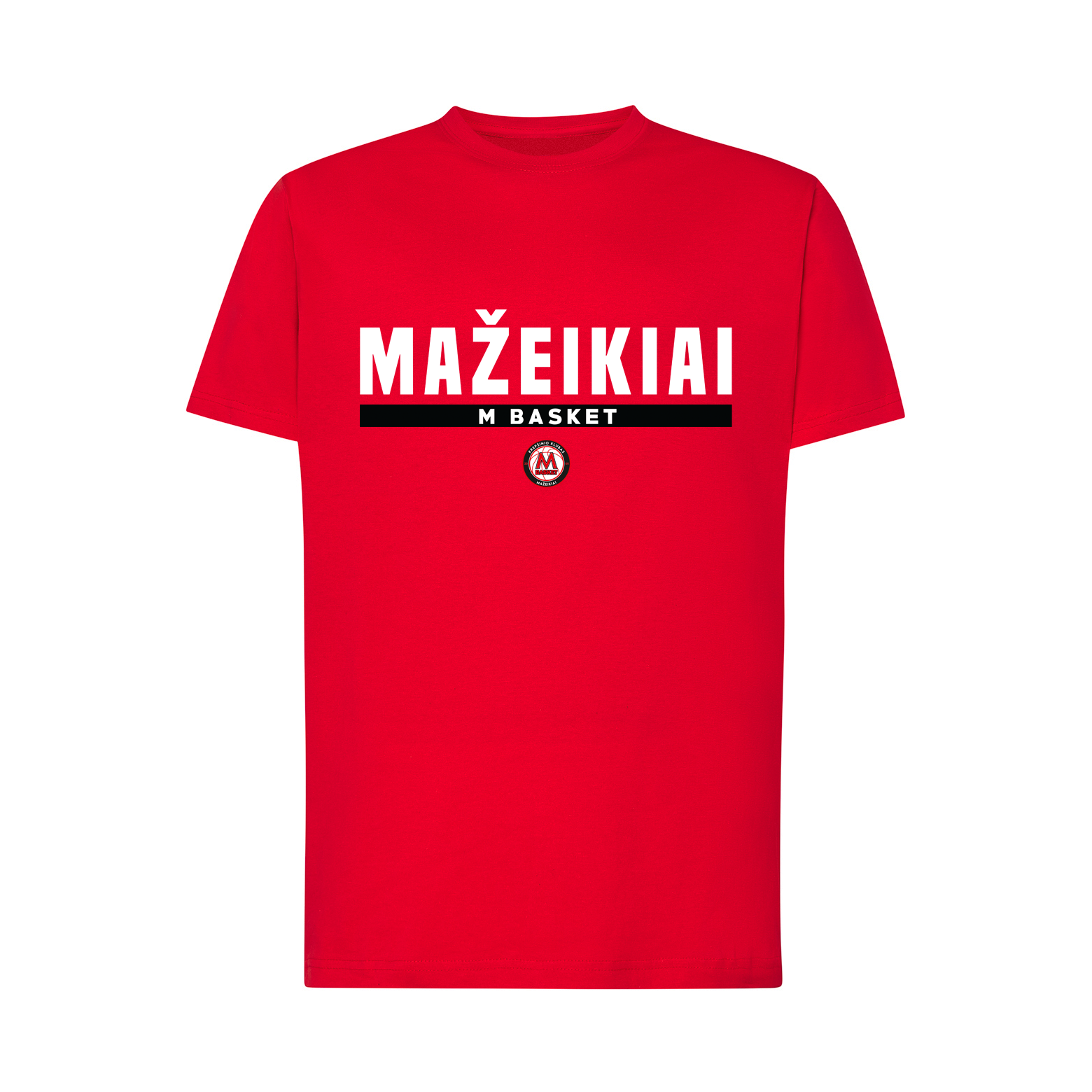 Laisvalaikio marškinėliai Mažeikiai (raudoni)