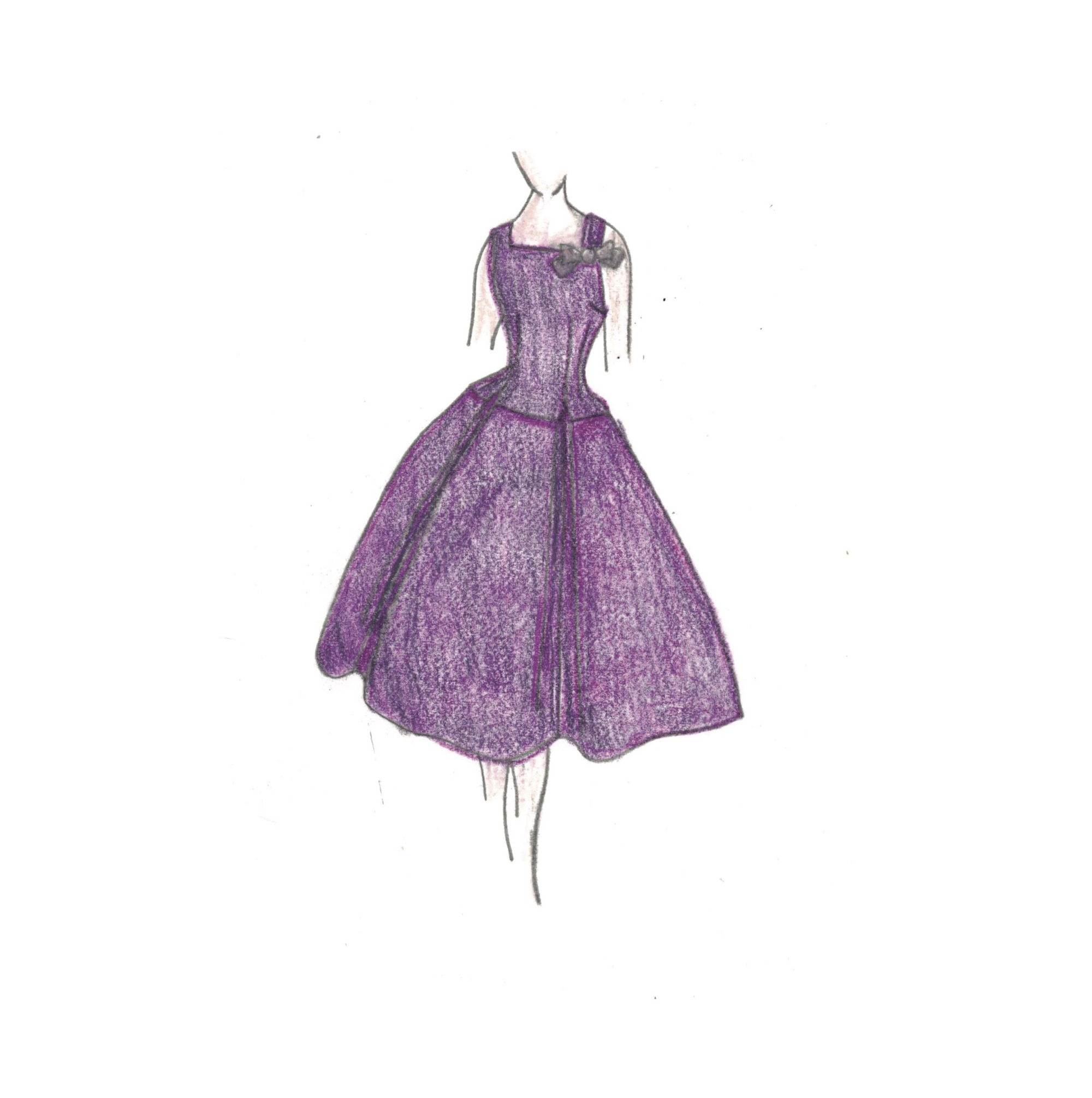 1955 Two Piece Dress