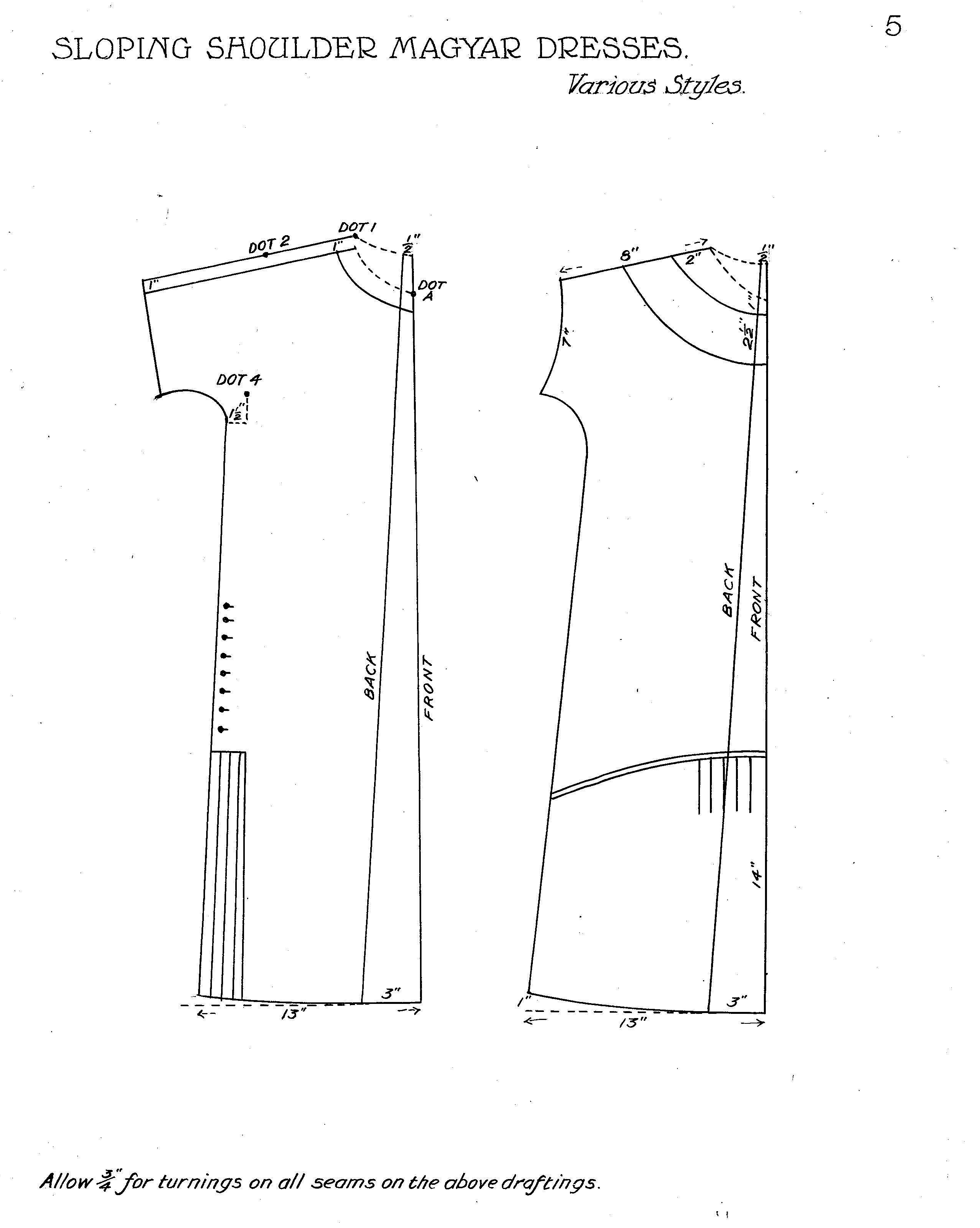 Haslam System of Dresscutting Book of Draftings - No. 2.