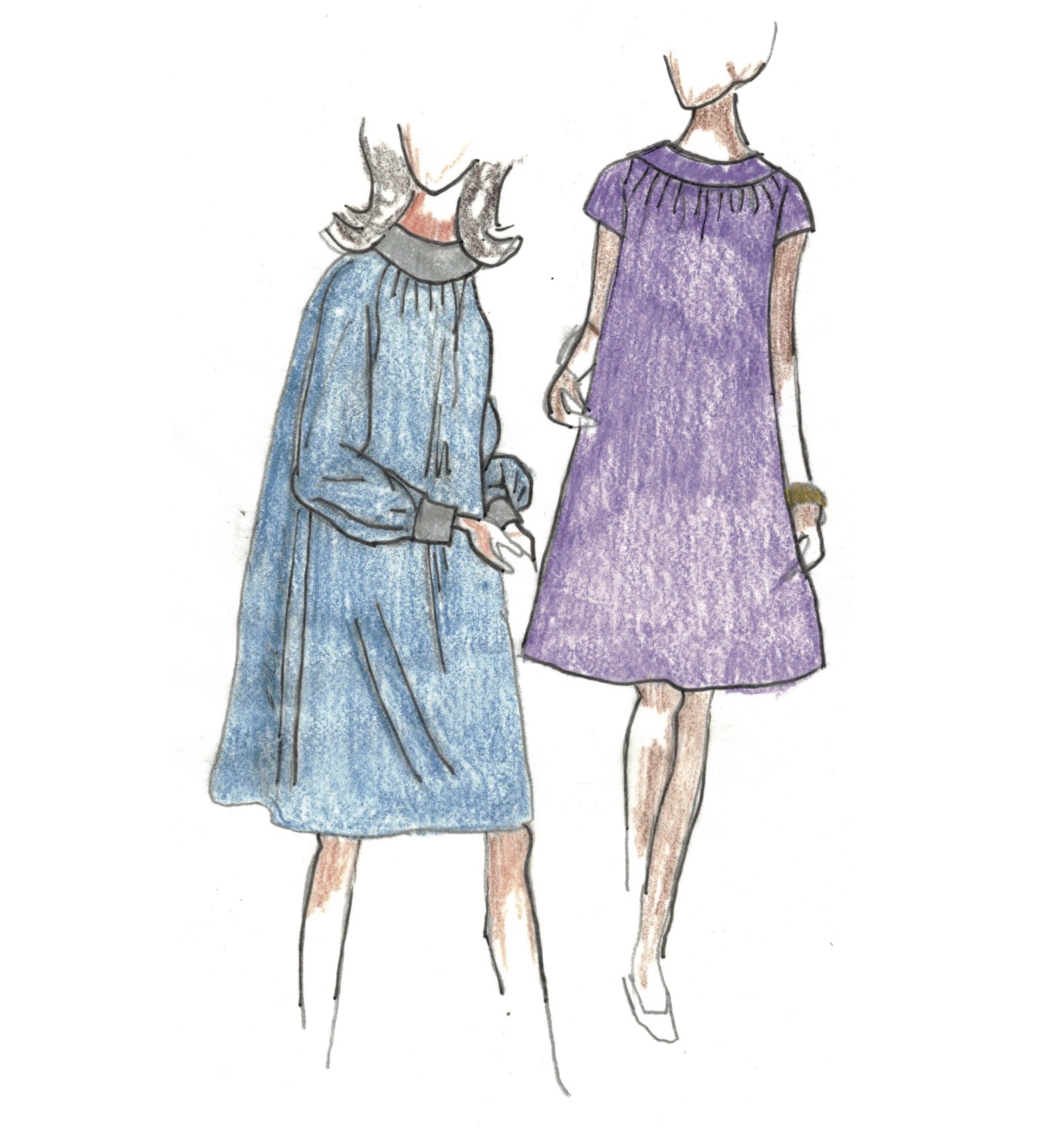 1966 One Piece Evening Dress