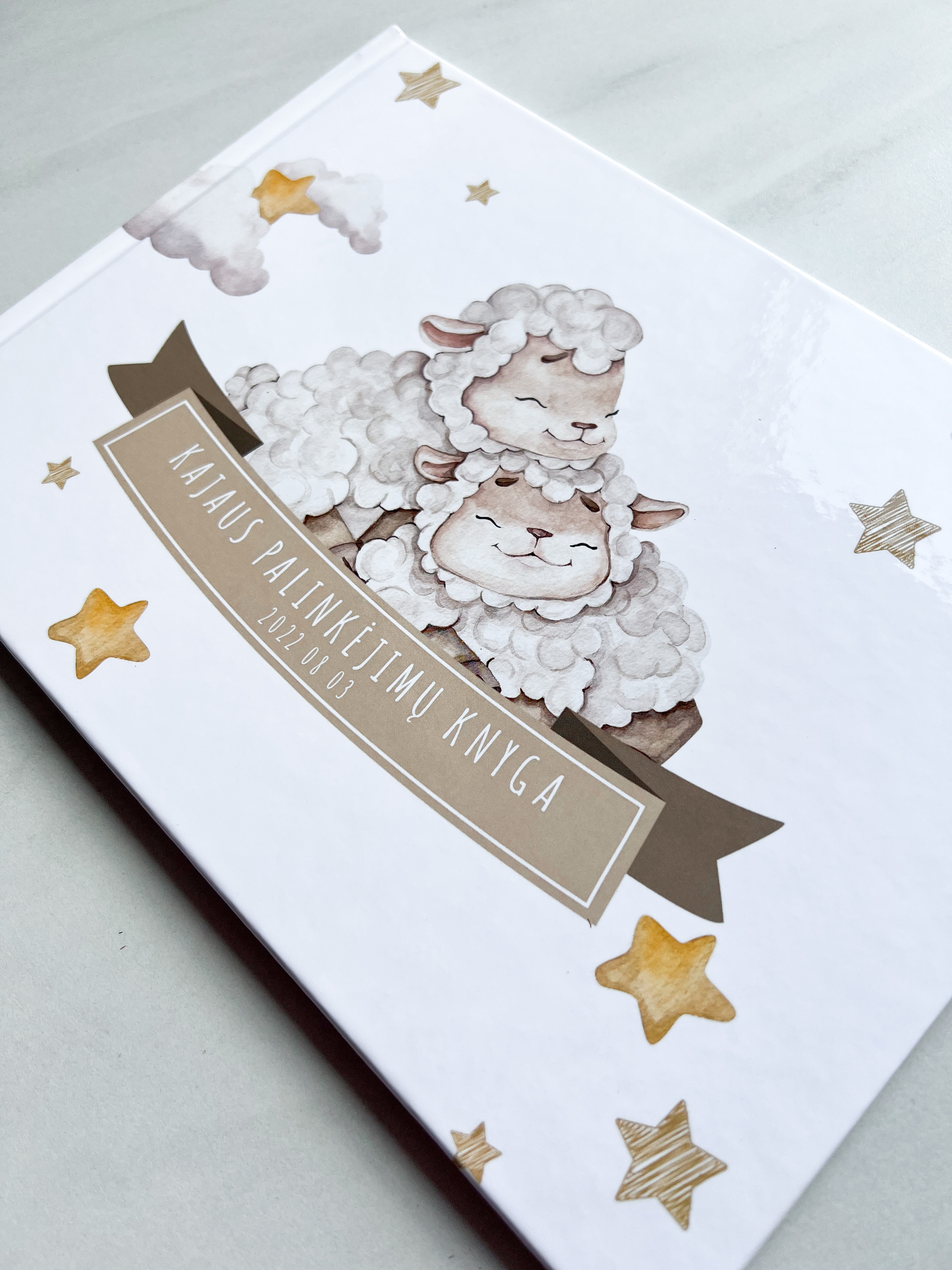 Palinkėjimų knyga "LAIMINGI AVINĖLIAI" | 28x20cm