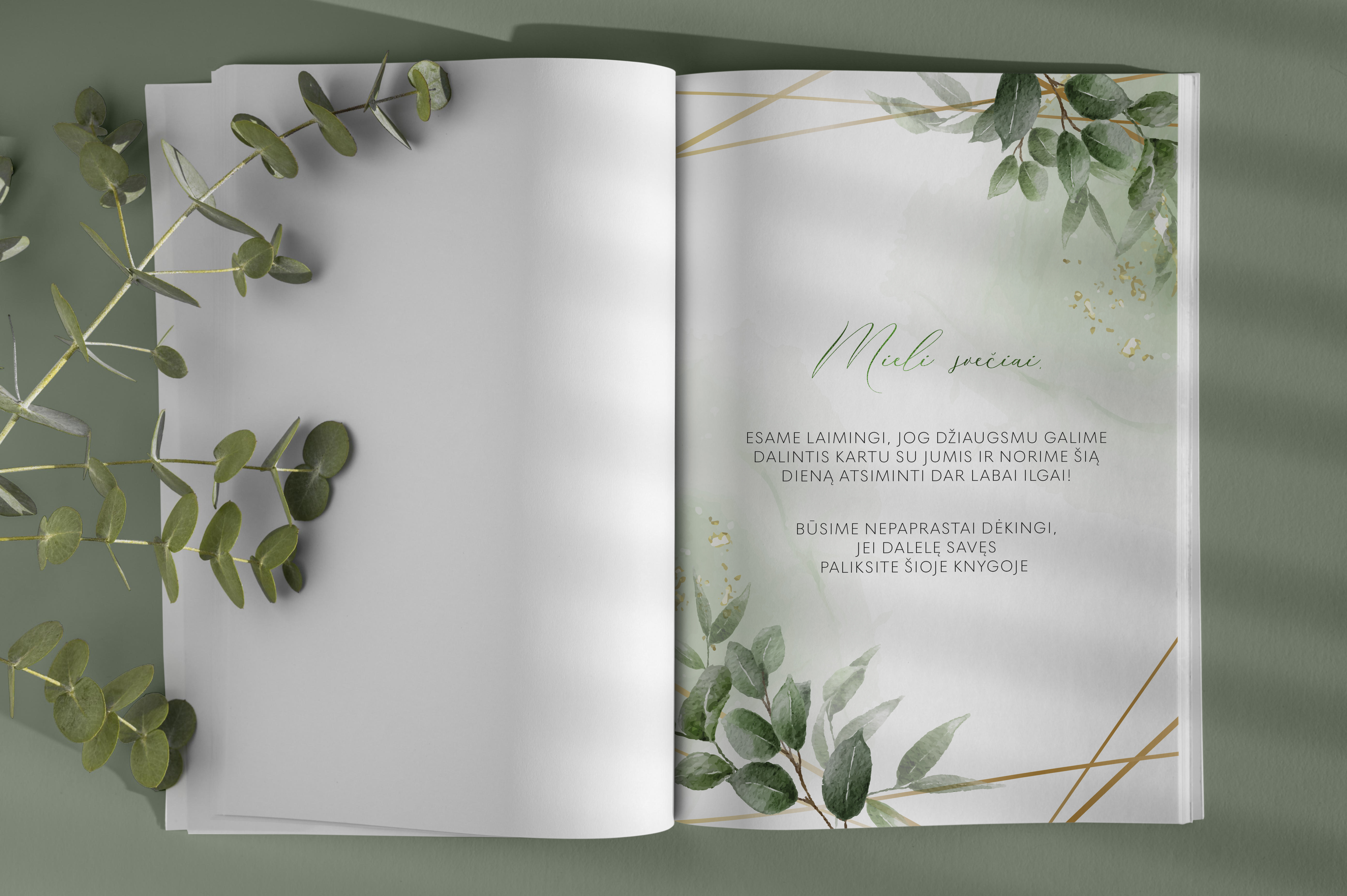 Palinkėjimų knyga "ŽOLYNAS" | 20x28cm