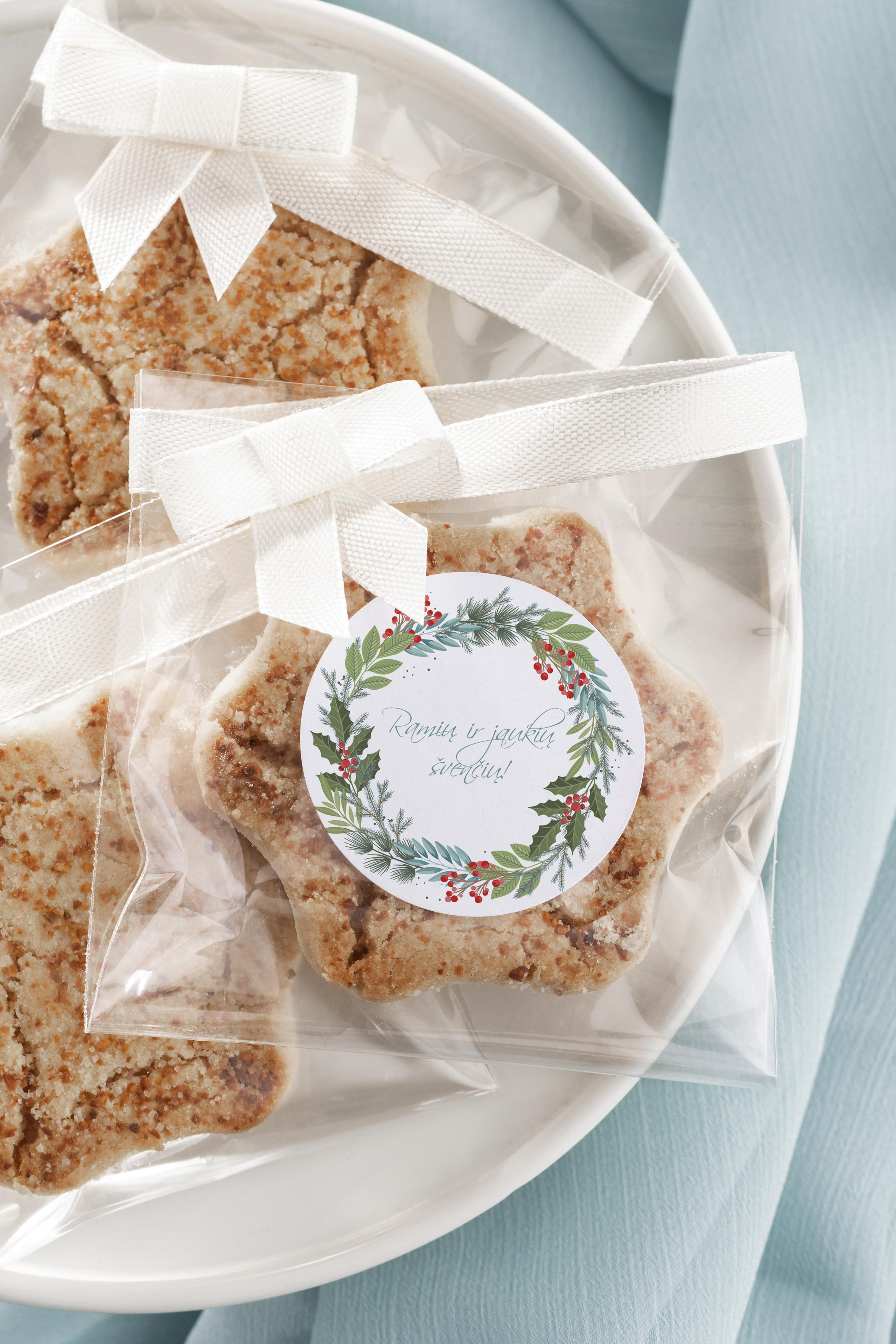 Lipdukai "Ramių ir jaukių švenčių!"