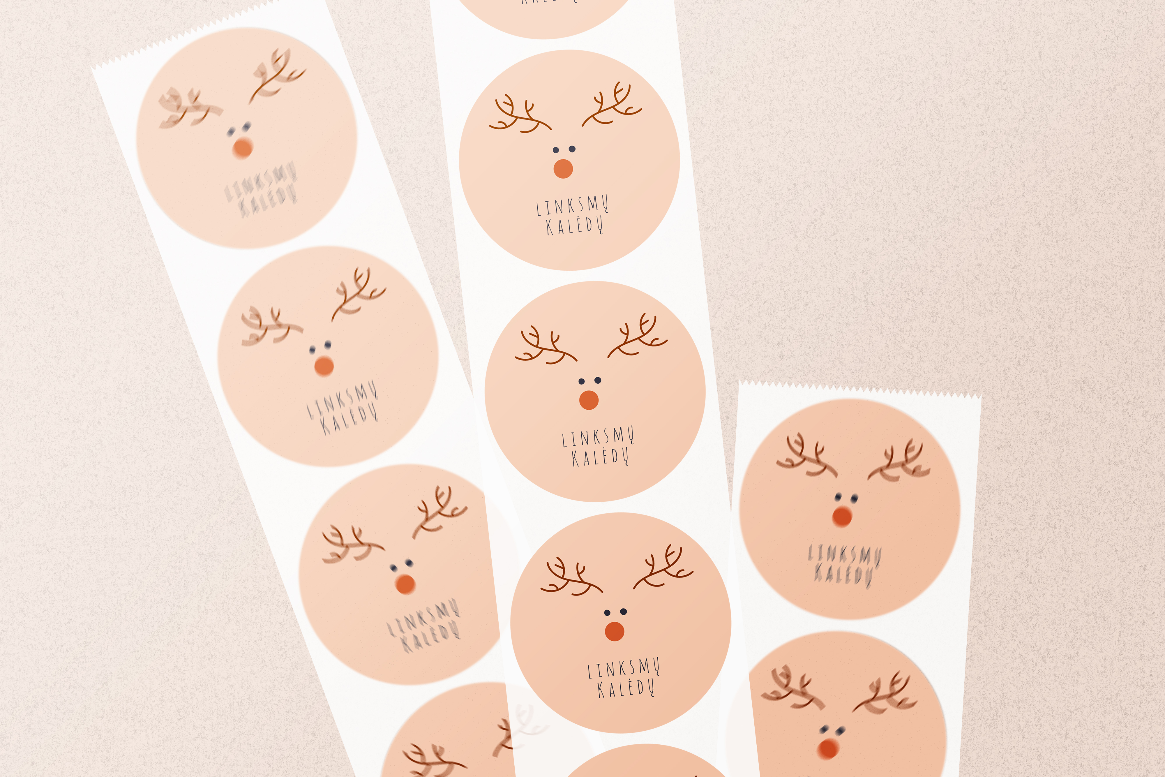 Lipdukas "Linksmų Kalėdų"