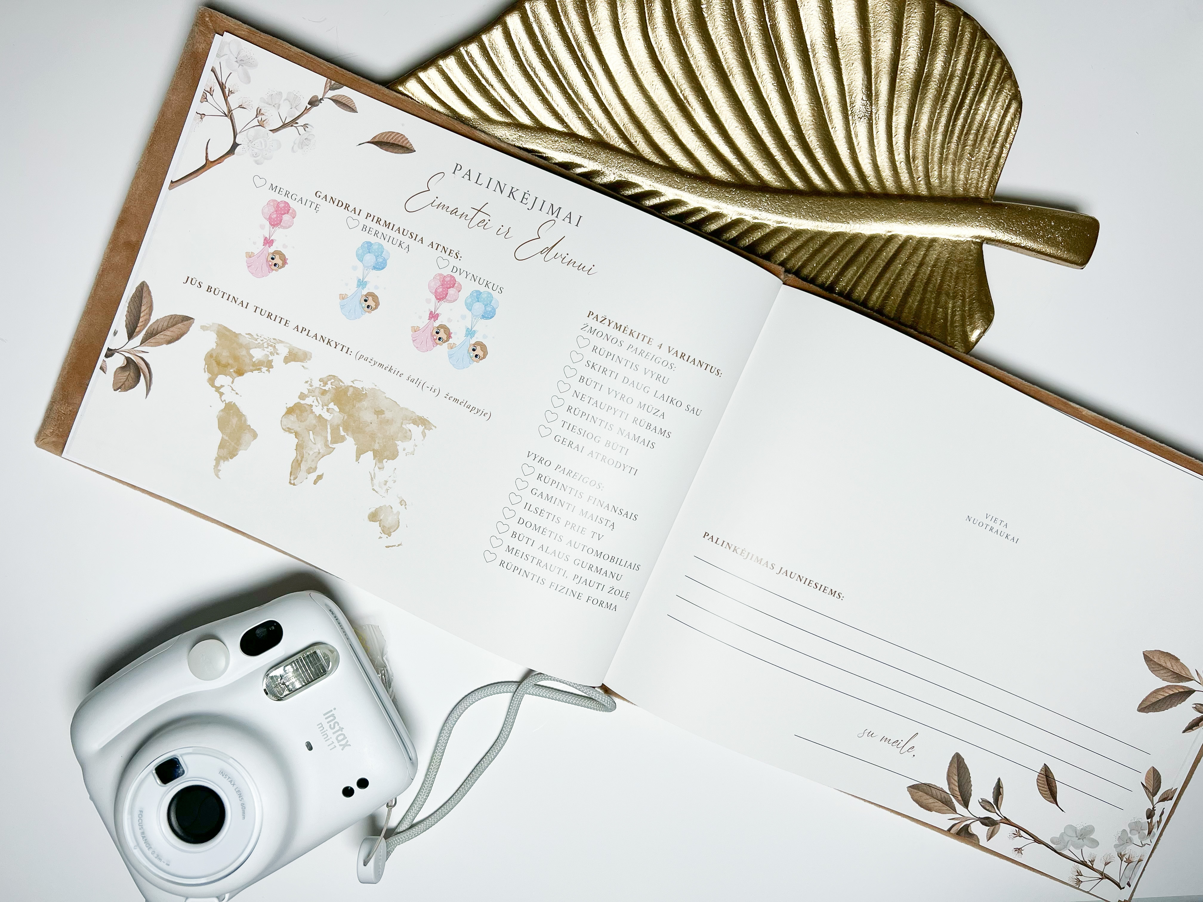 Palinkėjimų knyga "SAKURA" | 28x20cm