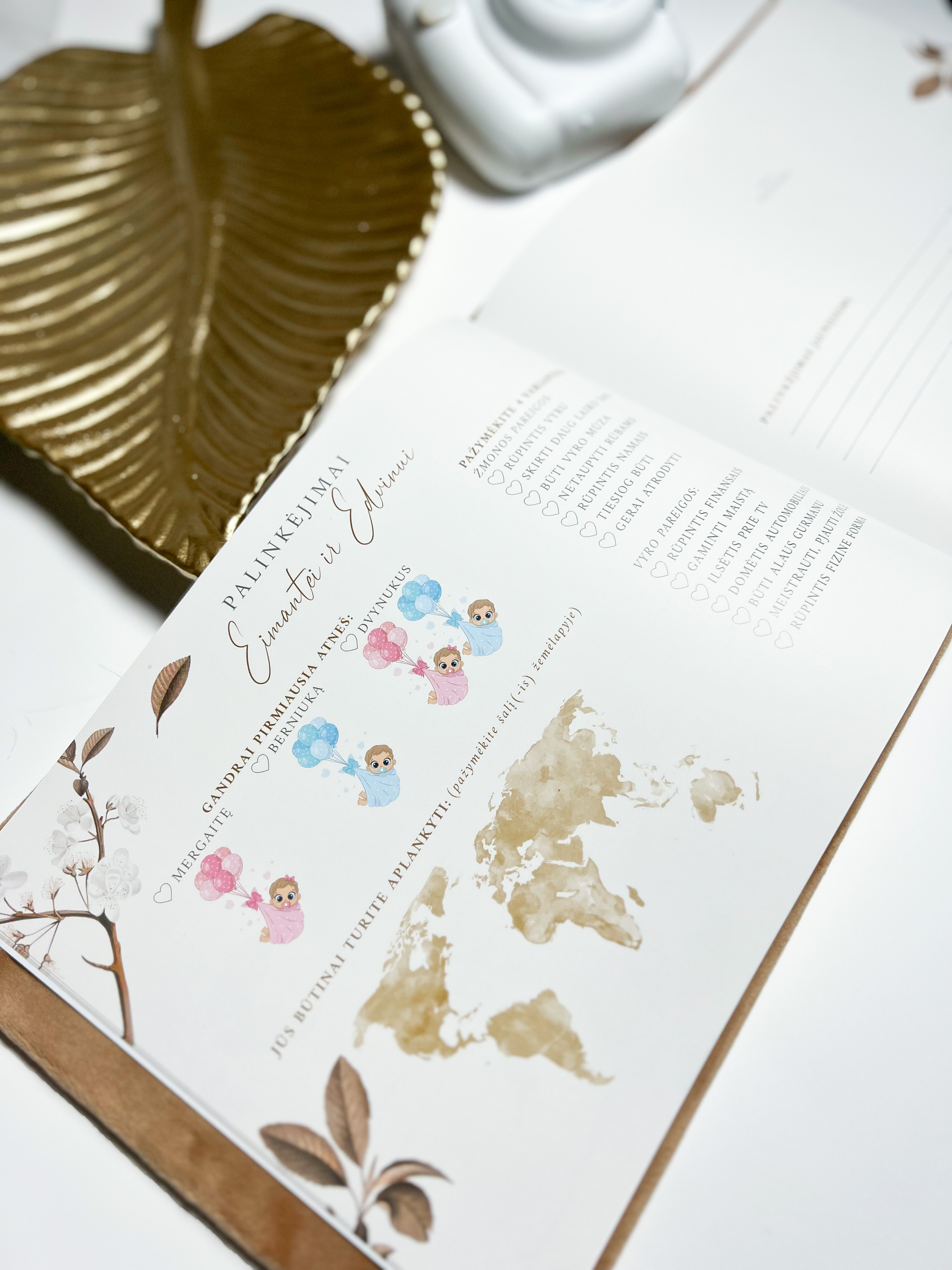 Palinkėjimų knyga "SAKURA" | 28x20cm