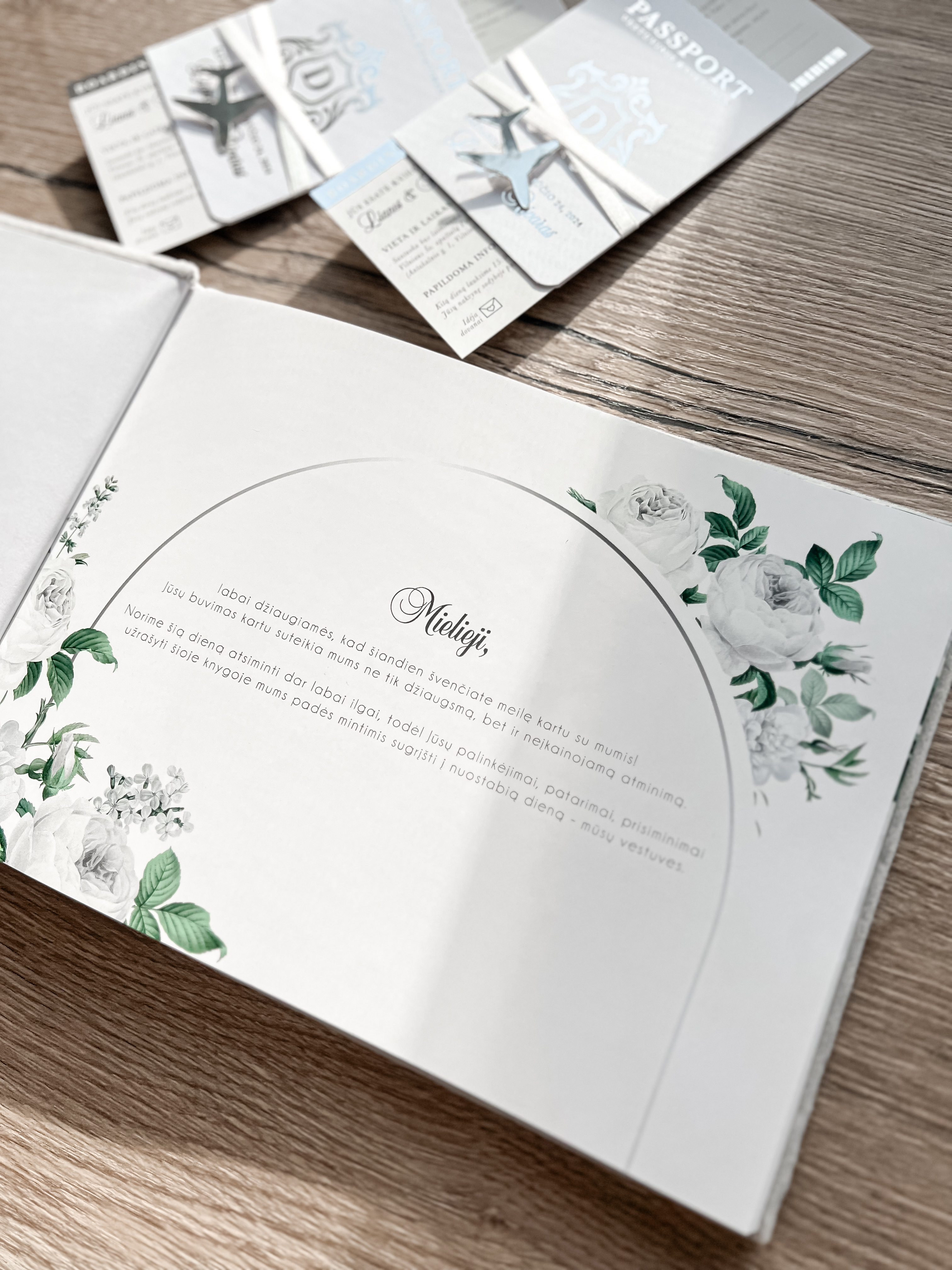 Palinkėjimų knyga "WHITE" | 28x20cm
