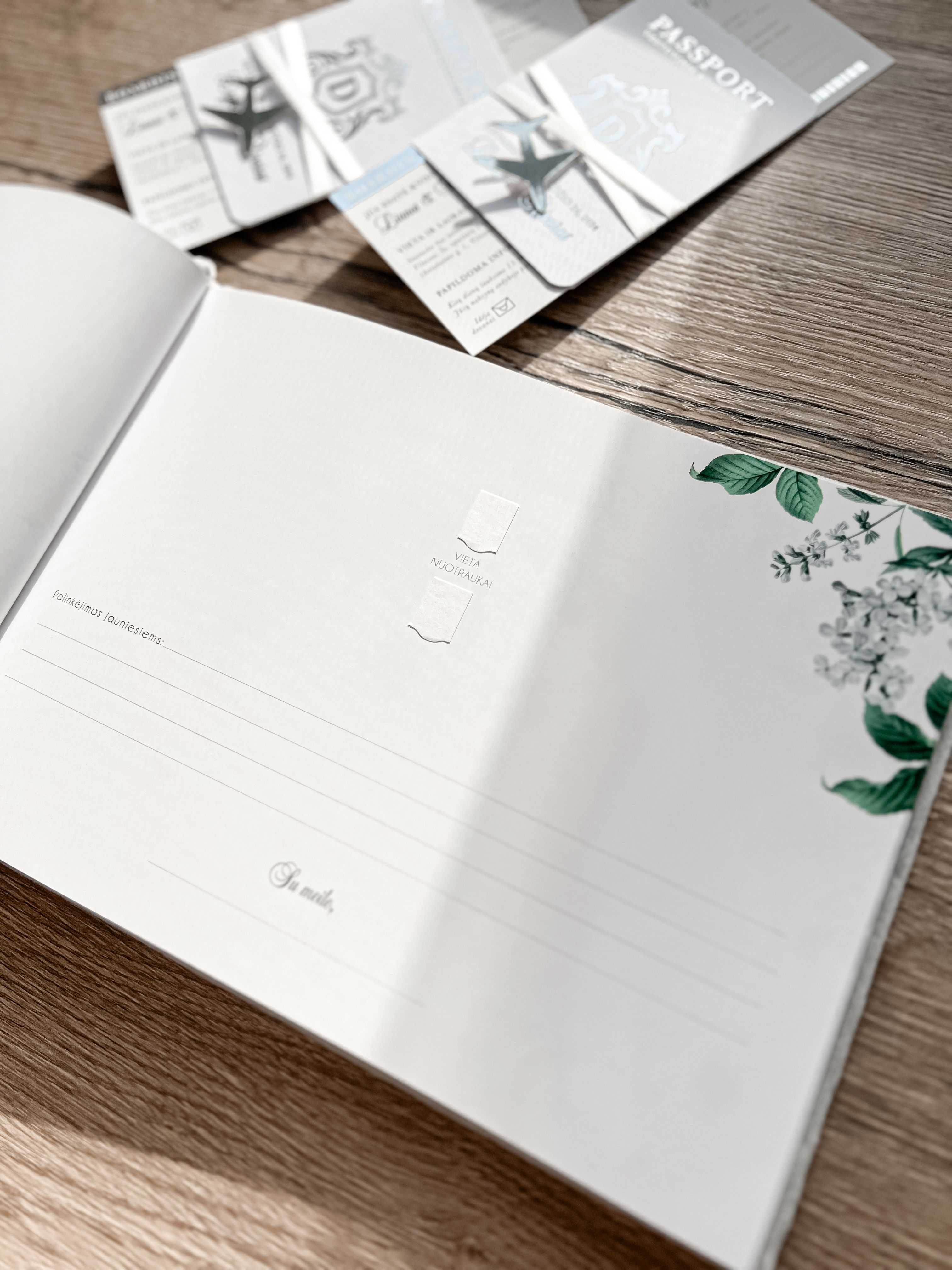 Palinkėjimų knyga "WHITE" | 28x20cm