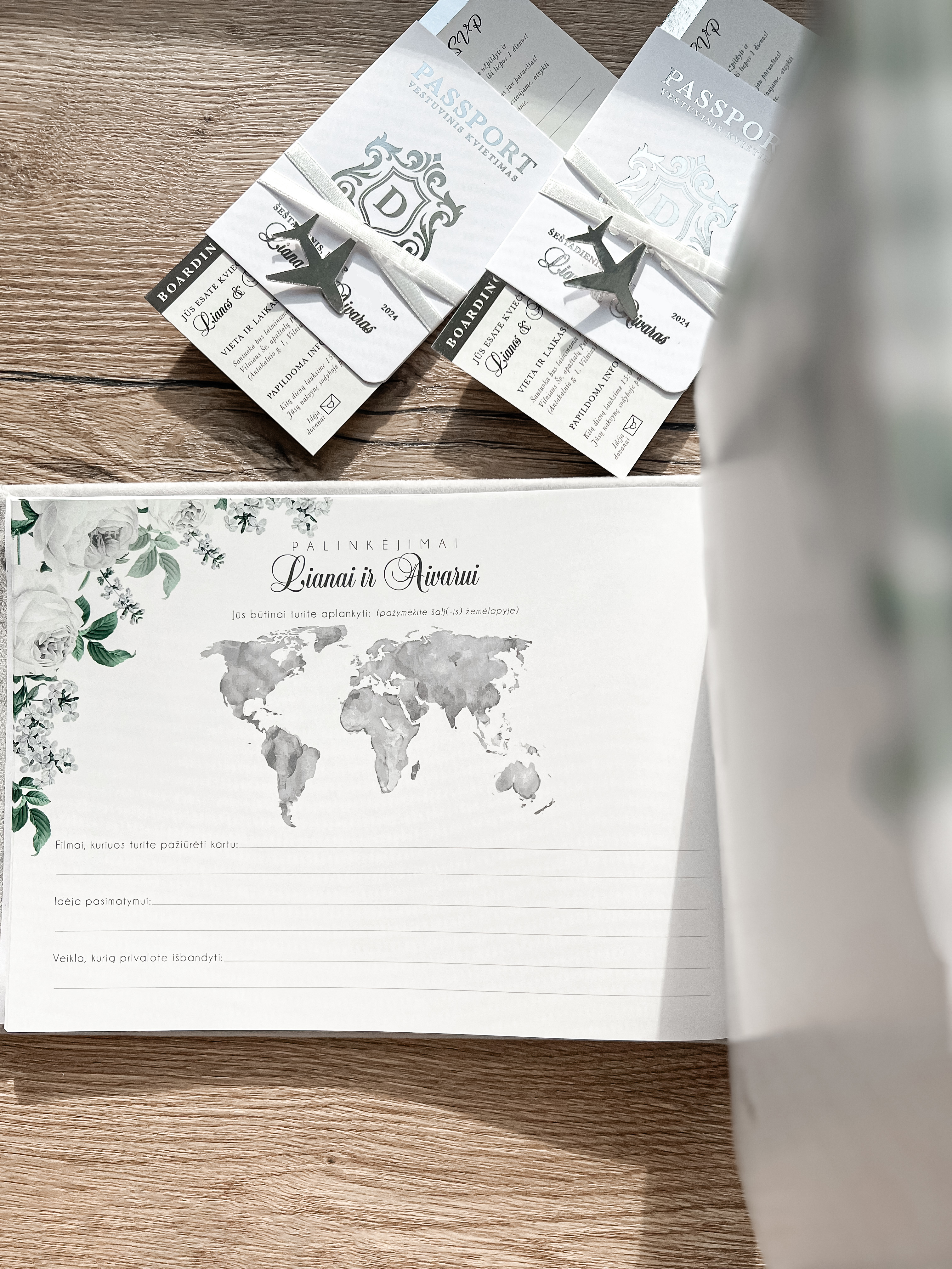 Palinkėjimų knyga "WHITE" | 28x20cm