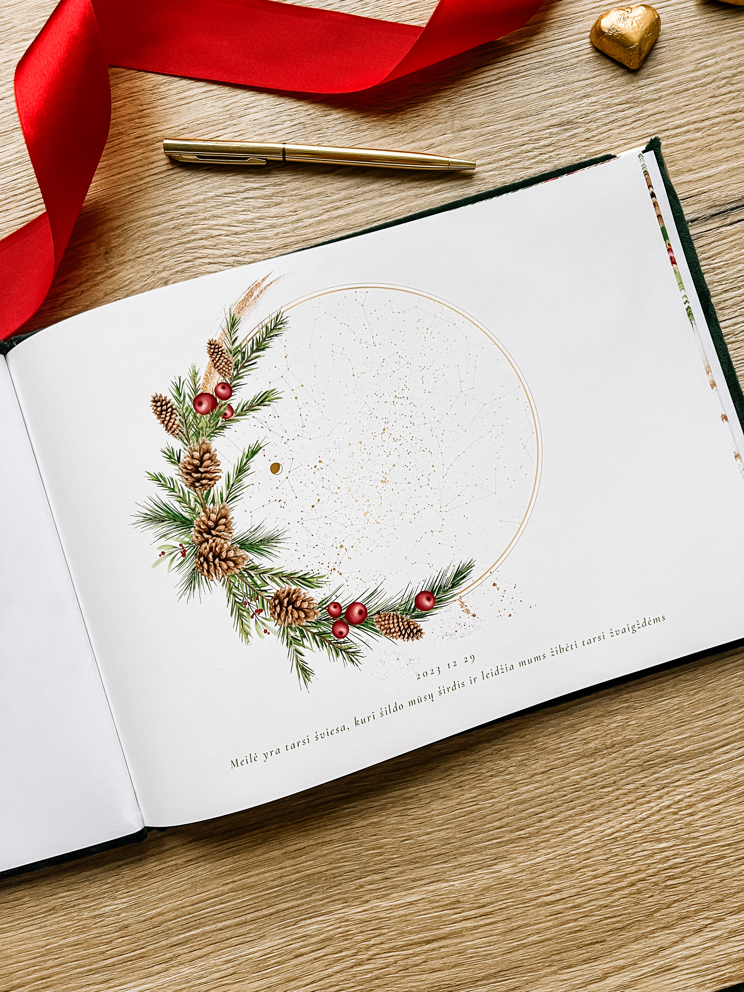 Palinkėjimų knyga "WINTER" | 28x20cm