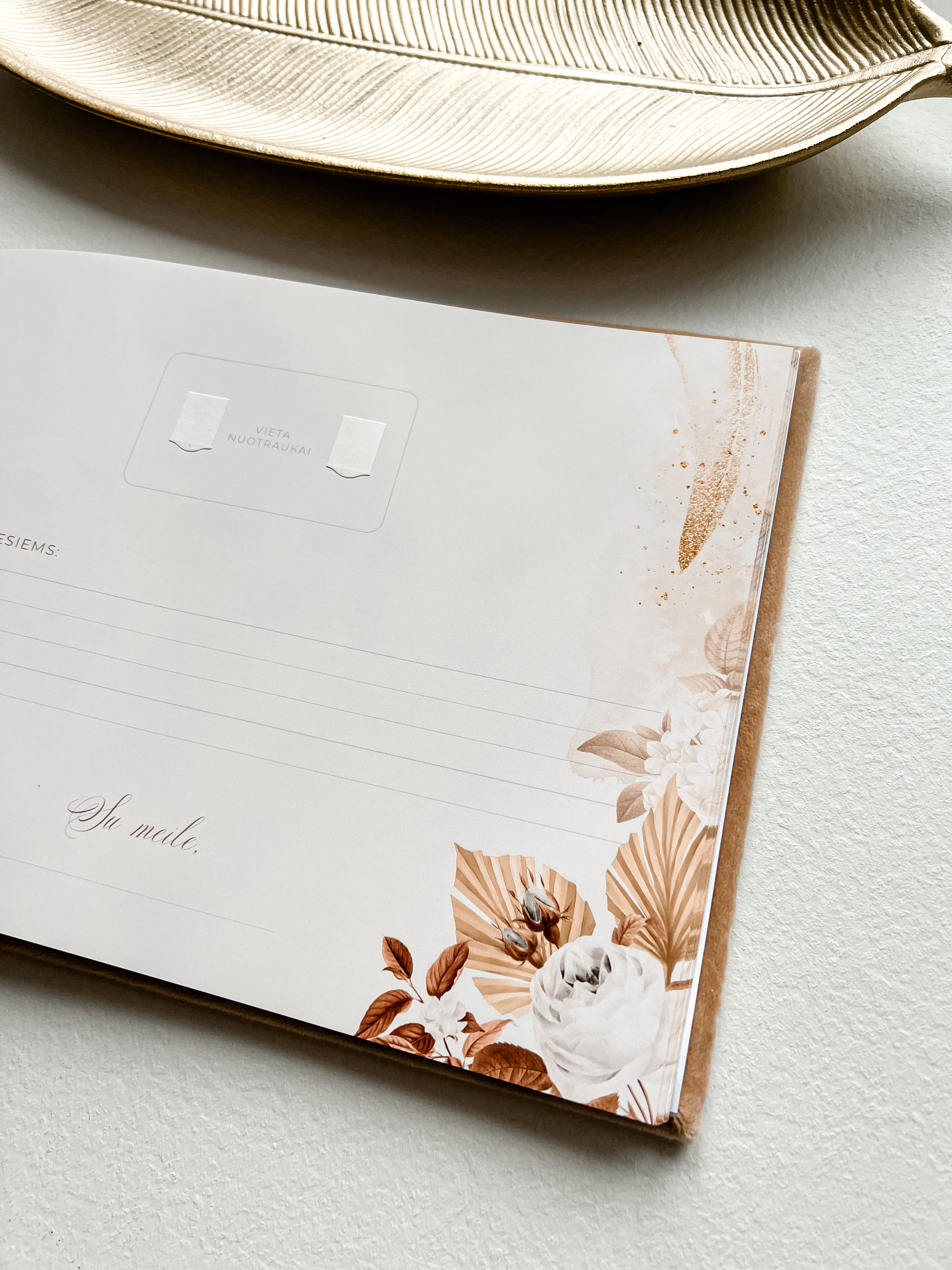 Palinkėjimų knyga "CARAMEL" | 28x20cm