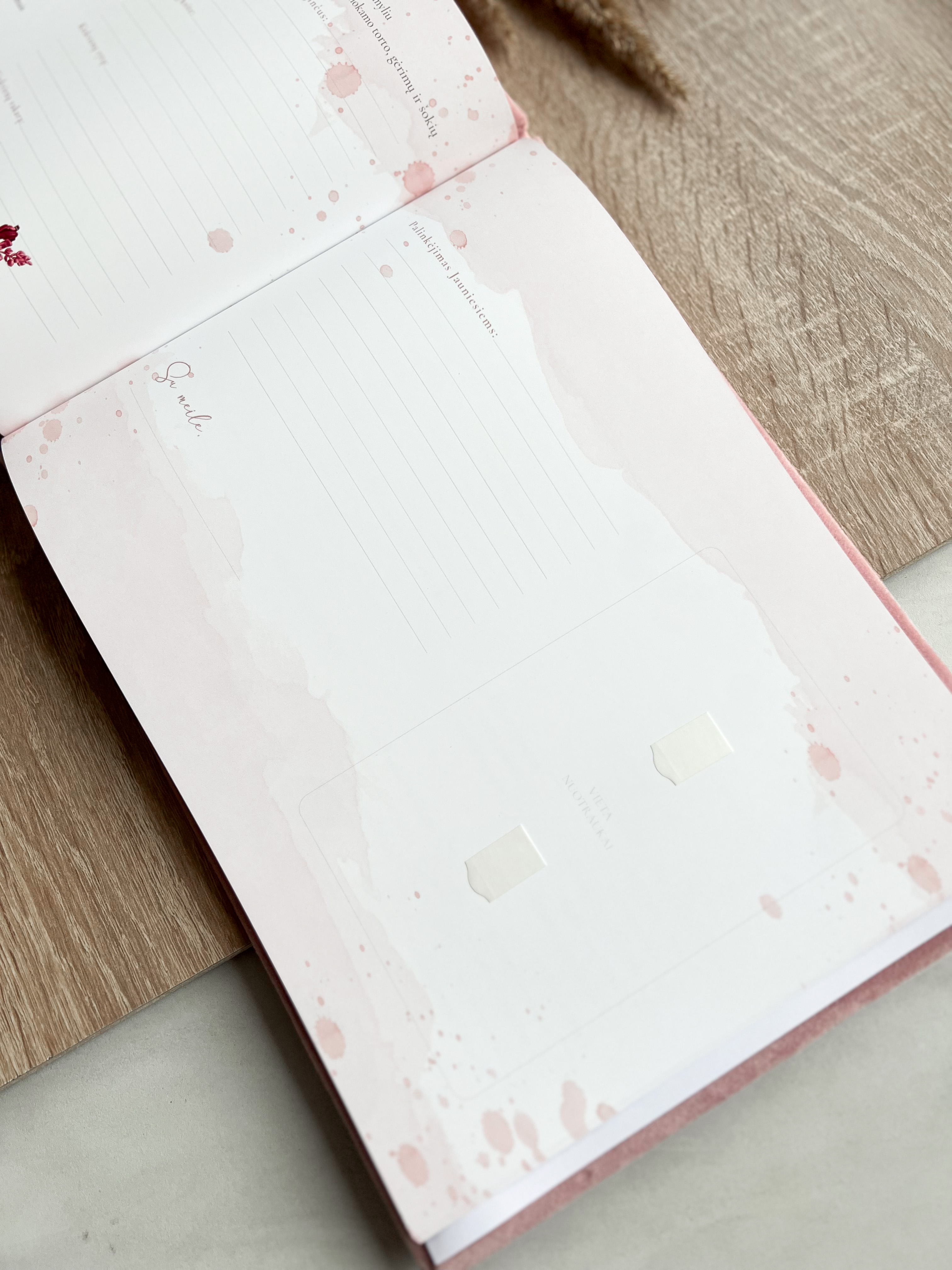 Palinkėjimų knyga "PINK" | 28x20cm