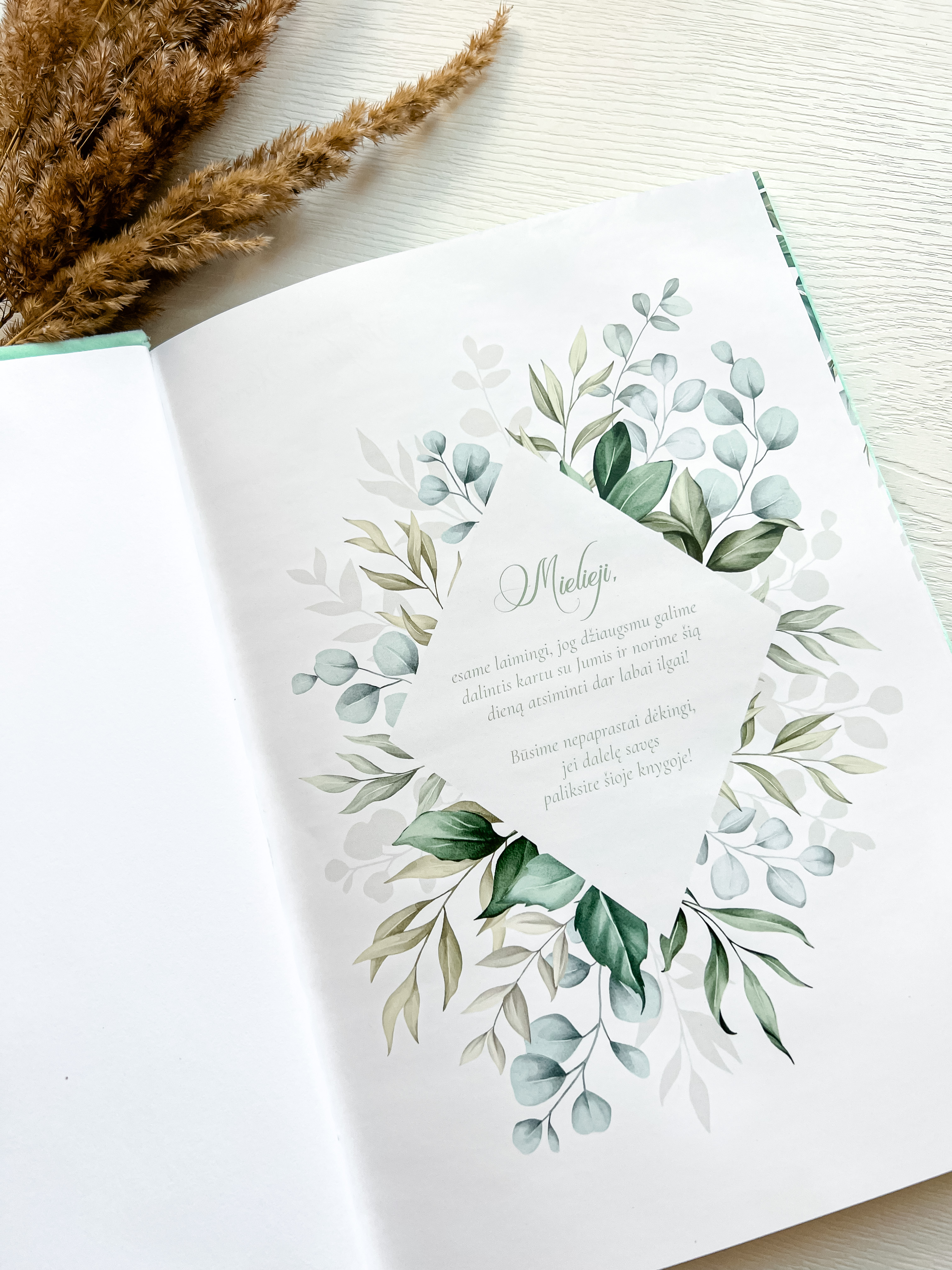 Palinkėjimų knyga "EUKALIPTAS" | 20x28cm