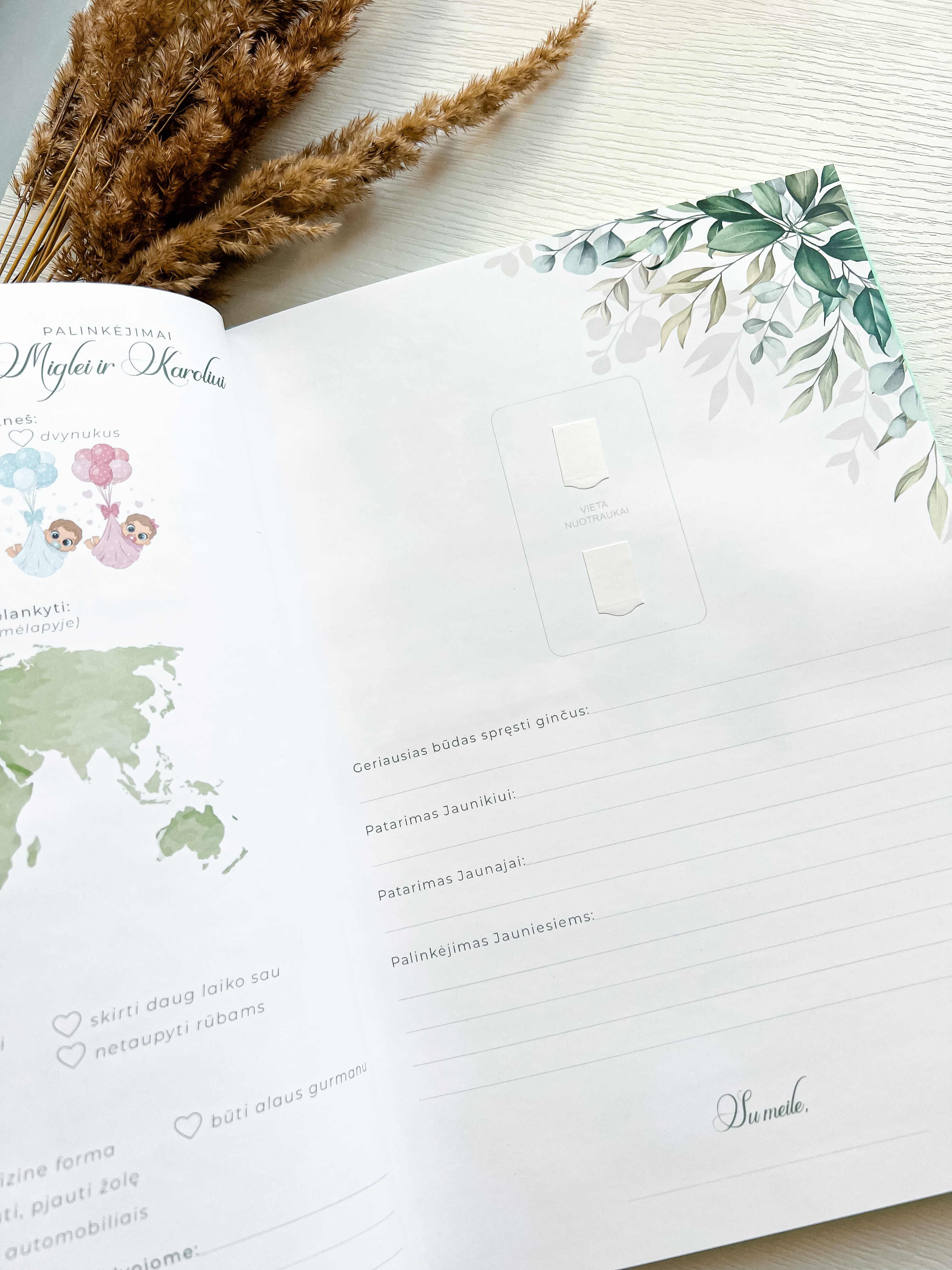Palinkėjimų knyga "EUKALIPTAS" | 20x28cm