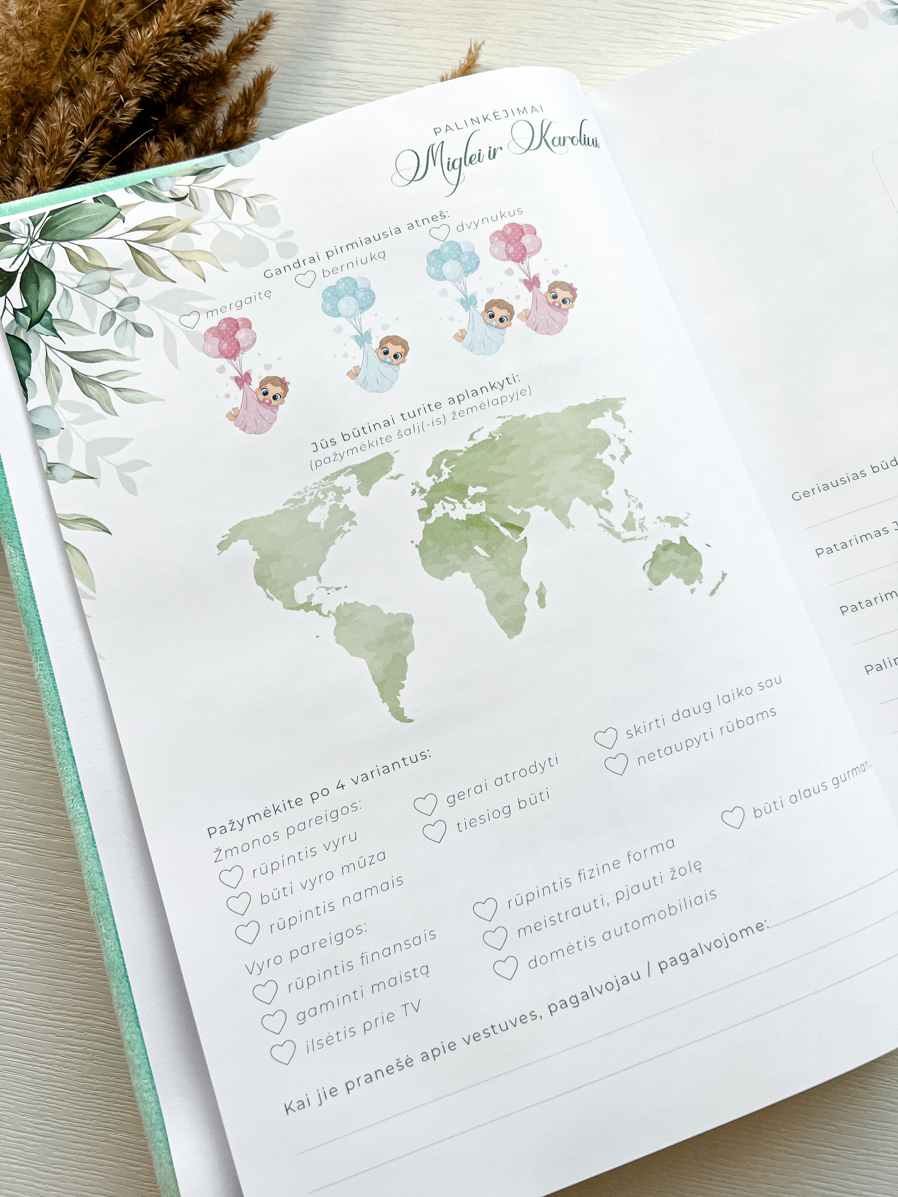 Palinkėjimų knyga "EUKALIPTAS" | 20x28cm