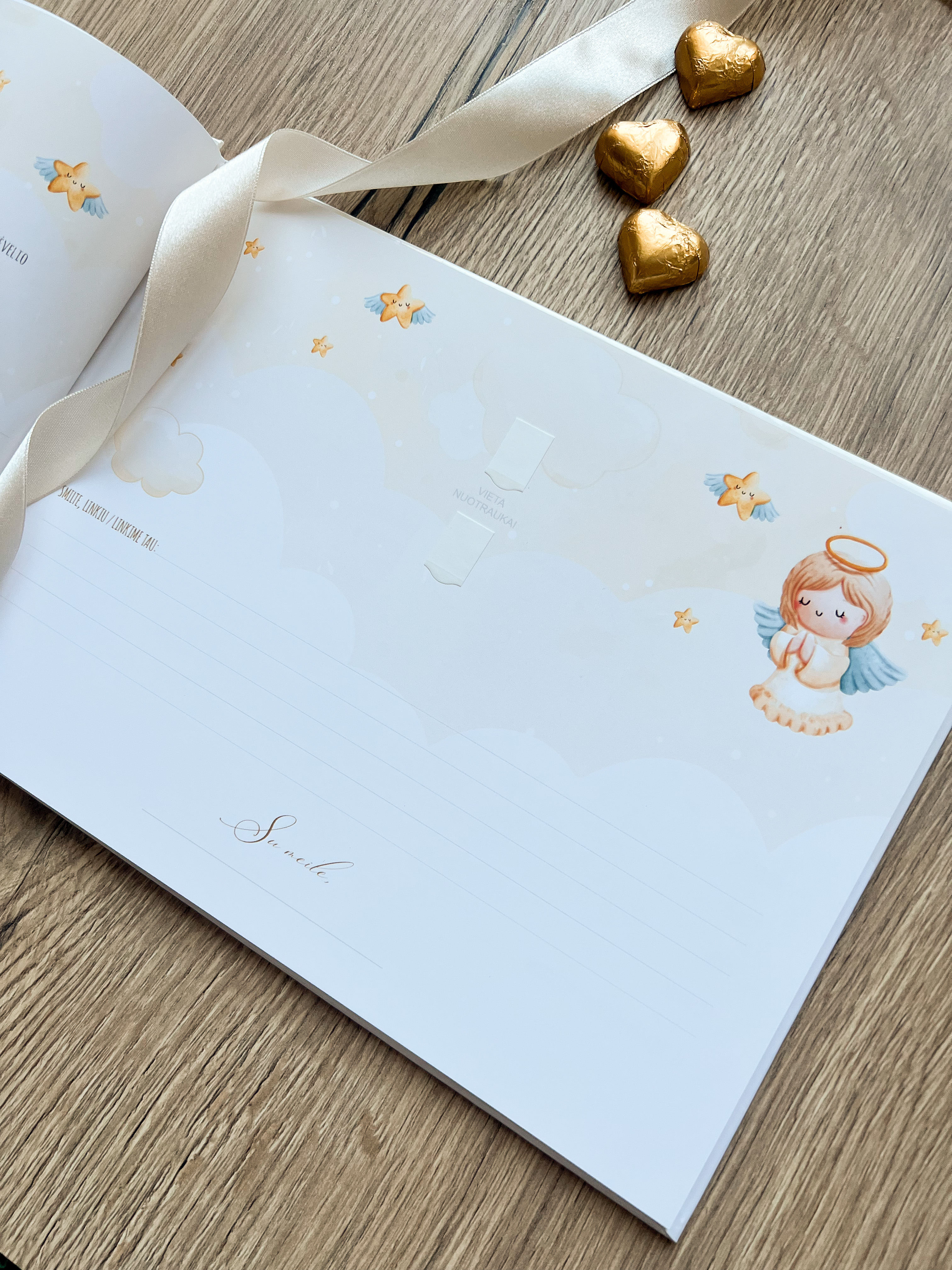 Palinkėjimų knyga "LITTLE ANGEL" | 28x20cm