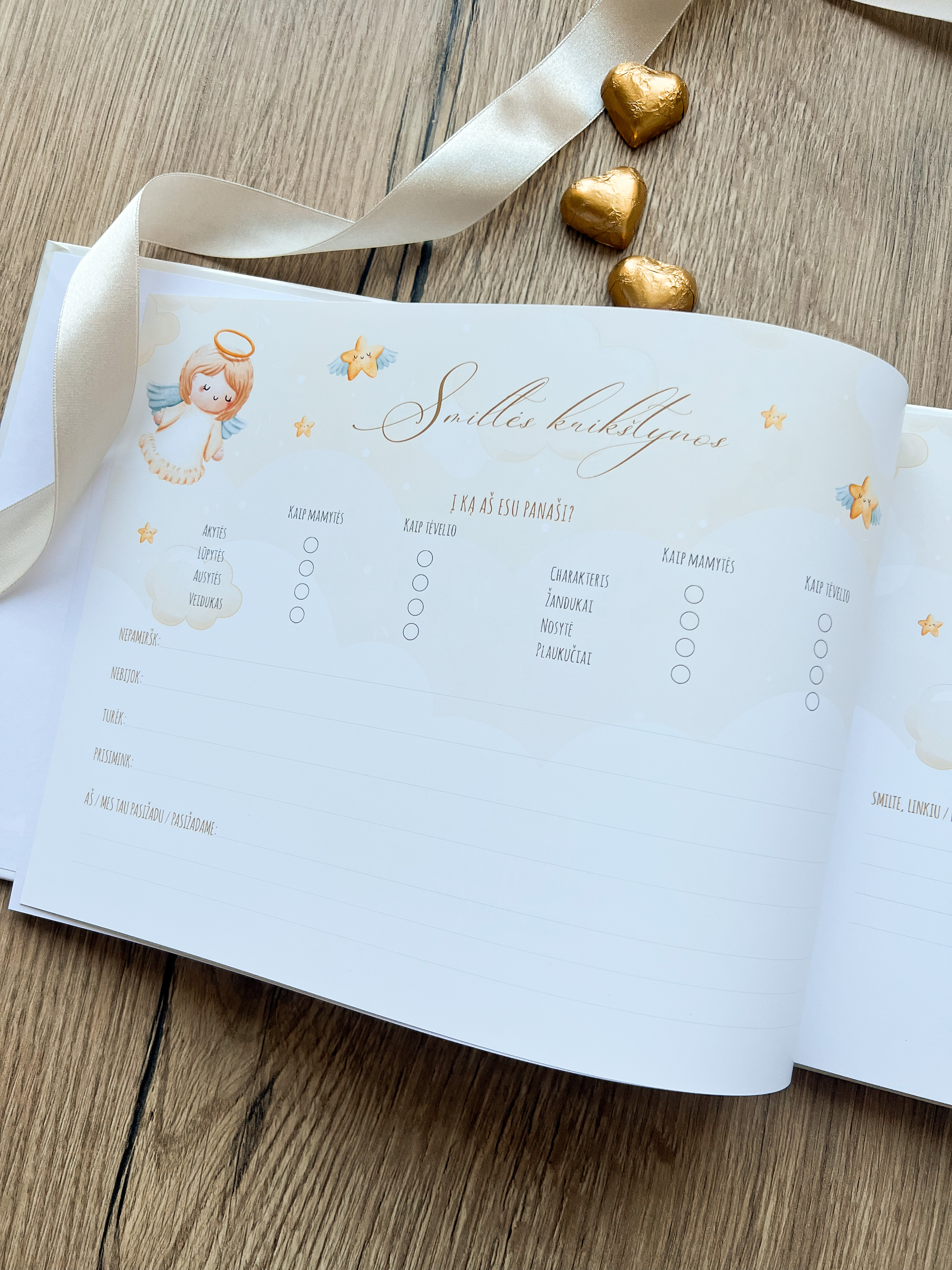 Palinkėjimų knyga "LITTLE ANGEL" | 28x20cm