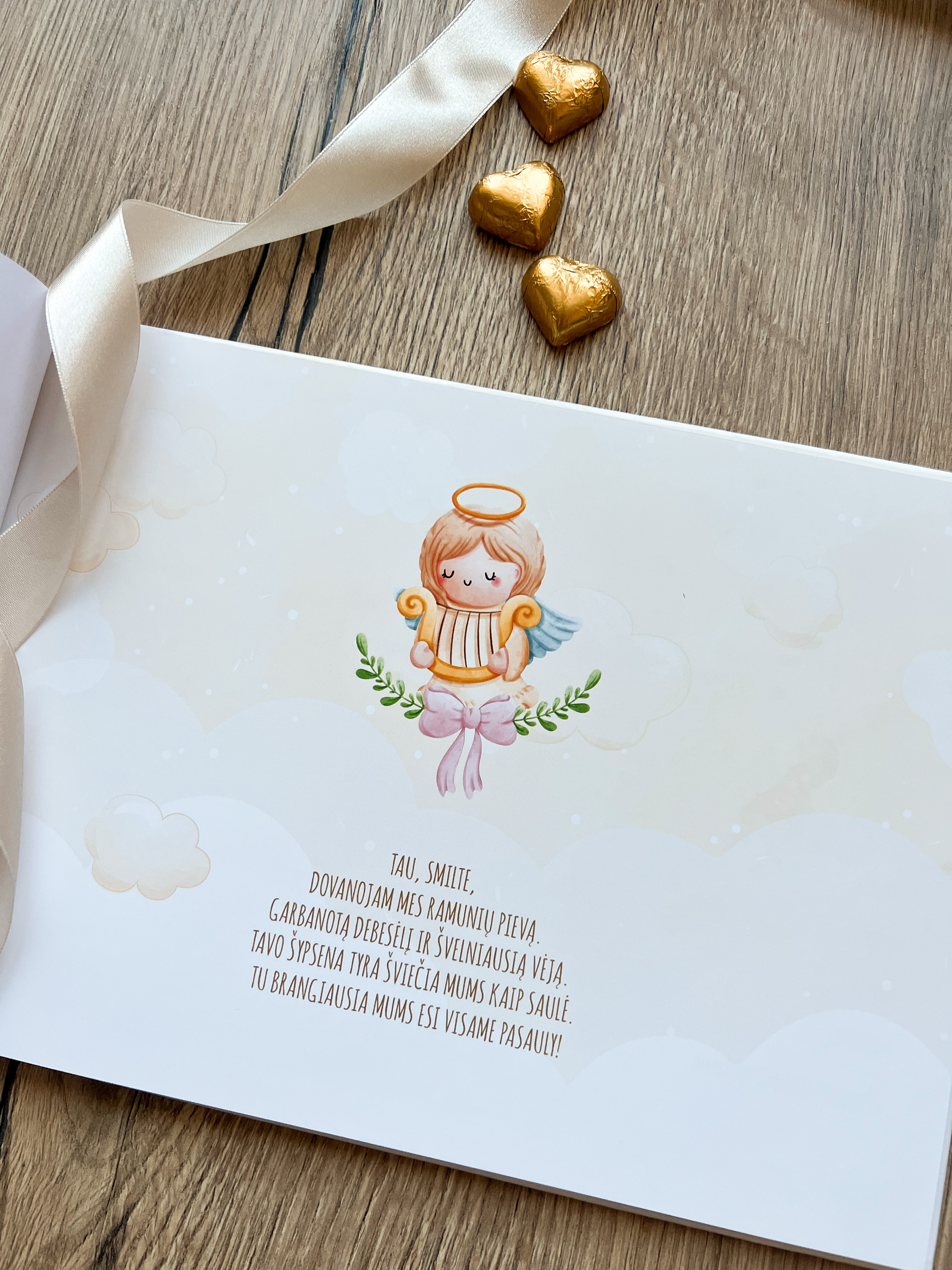 Palinkėjimų knyga "LITTLE ANGEL" | 28x20cm