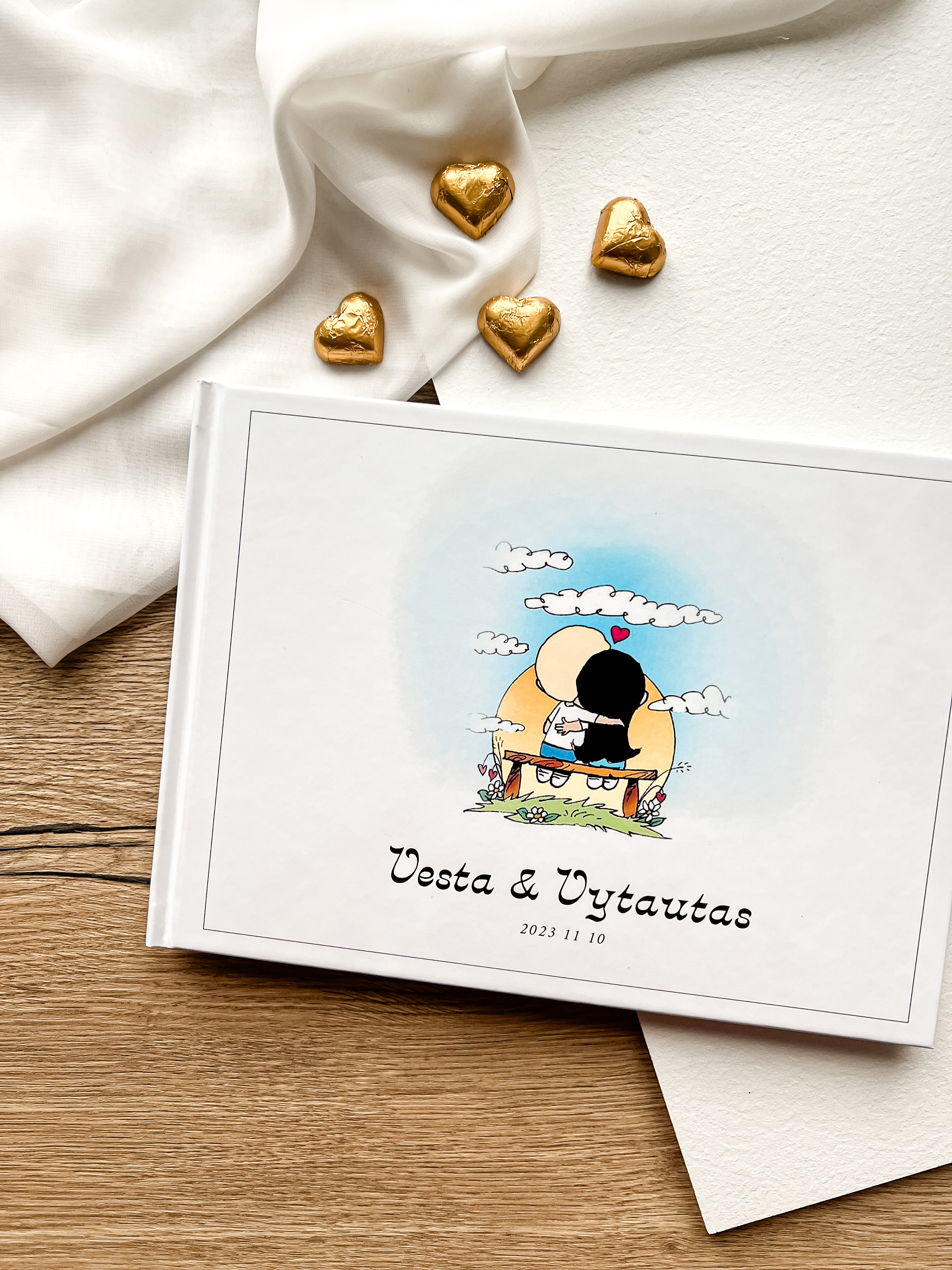 Palinkėjimų knyga "LOVE IS..." | 28x20cm