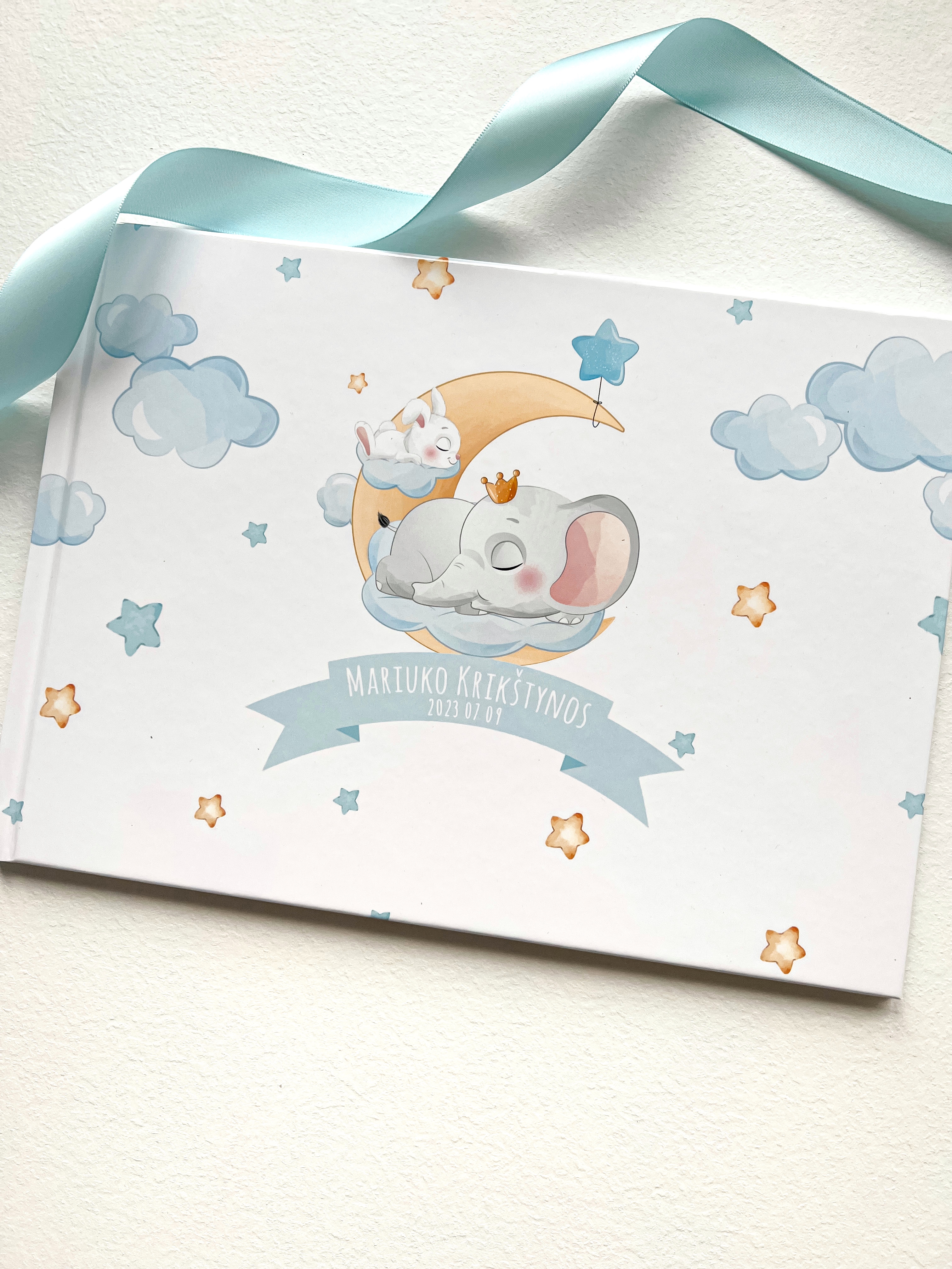 Palinkėjimų knyga "MĖLYNI DRAMBLIUKAI" | 28x20cm