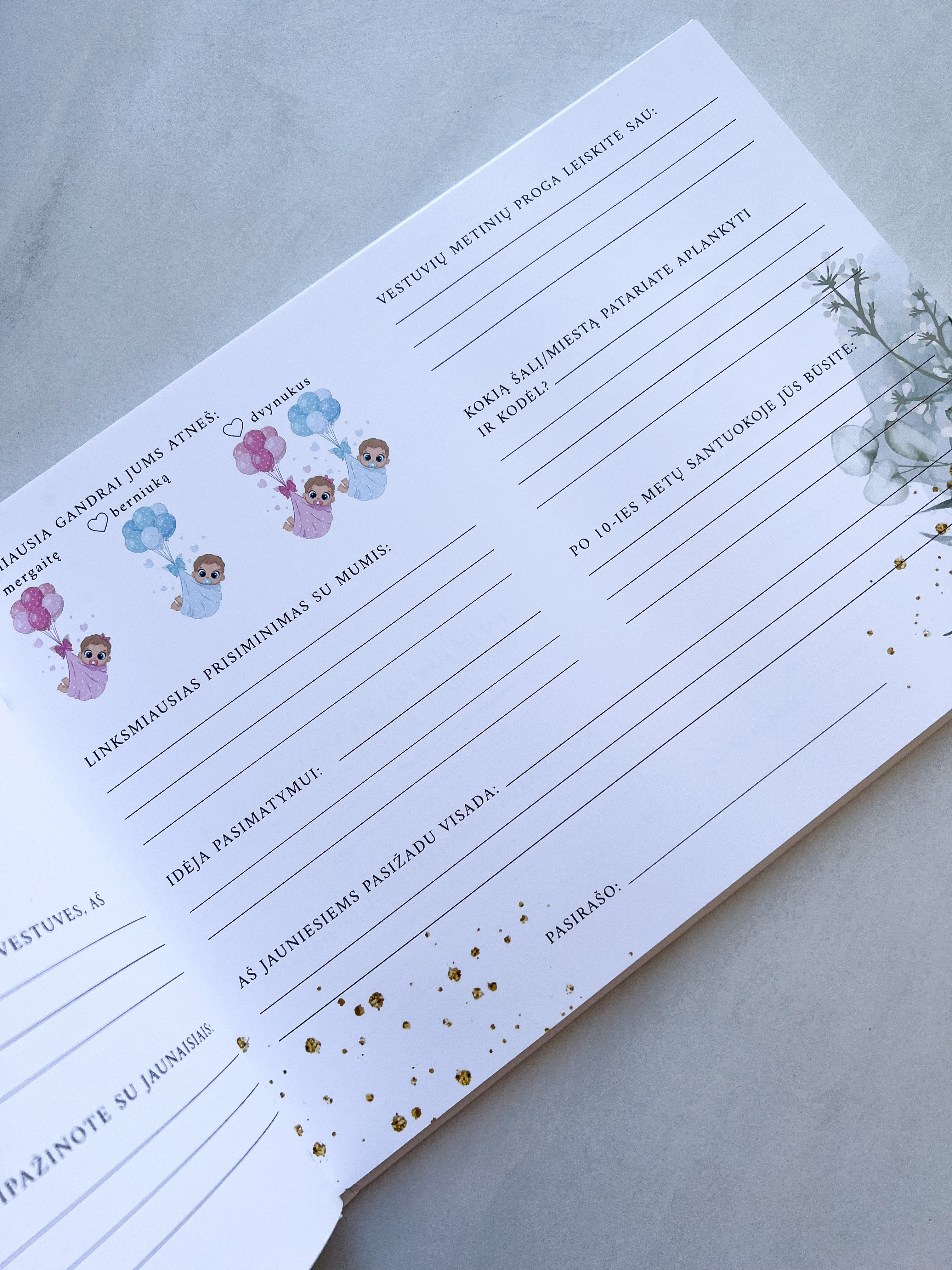 Palinkėjimų knyga "ŠAKELĖS" | 28x20cm