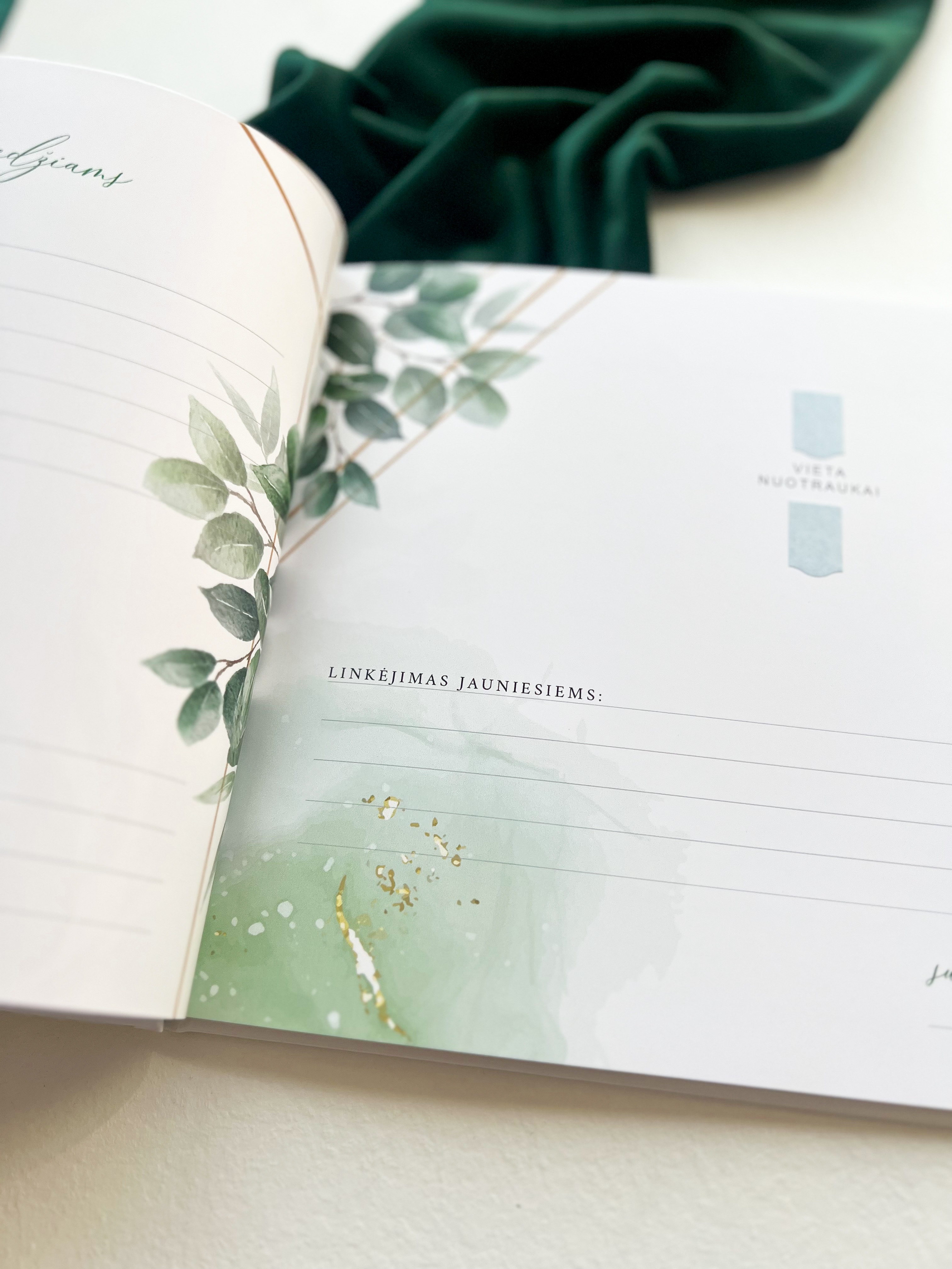 Palinkėjimų knyga "ŽOLYNAS" | 28x20cm
