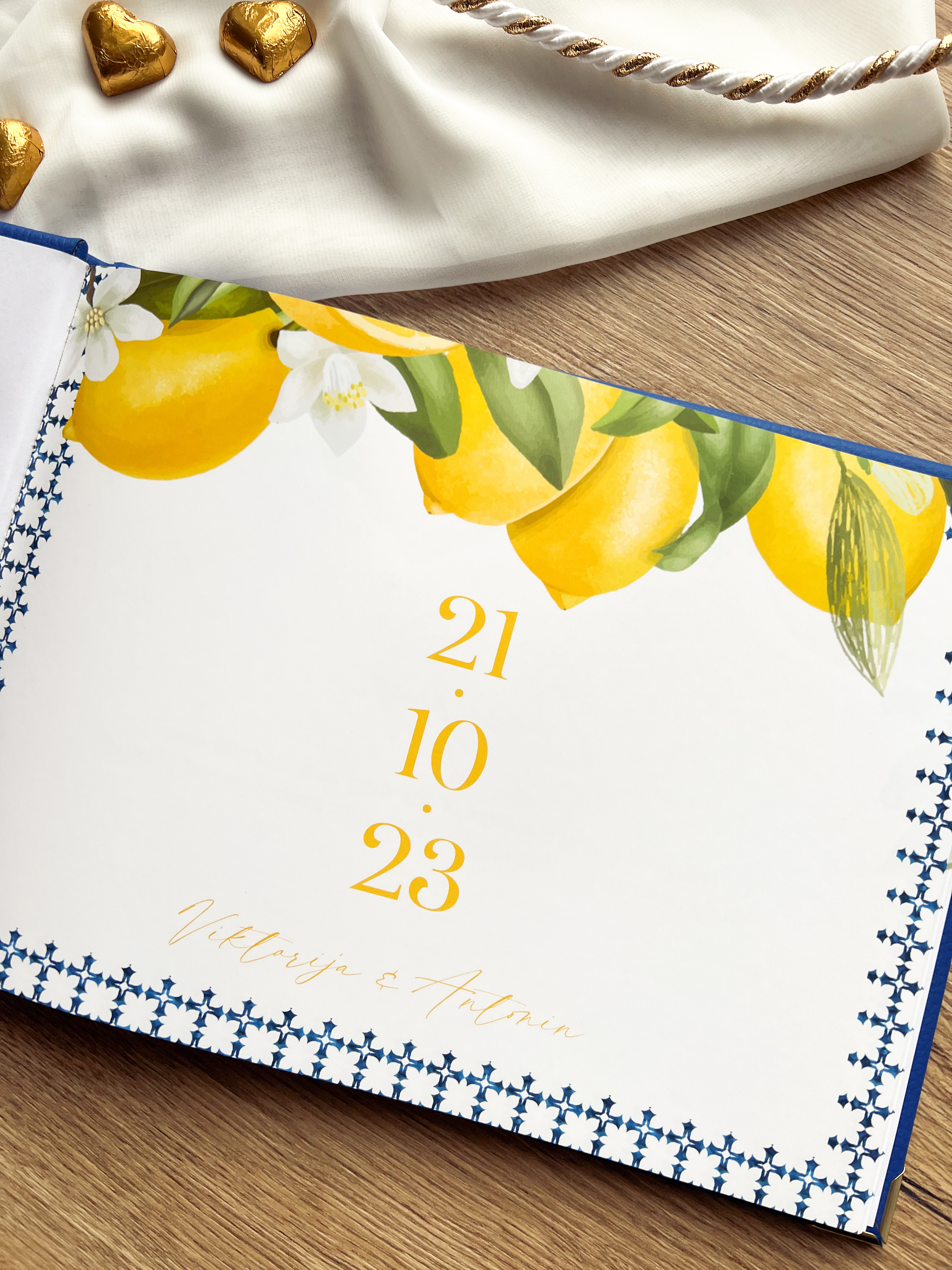Palinkėjimų knyga "LEMON" | 28x20cm
