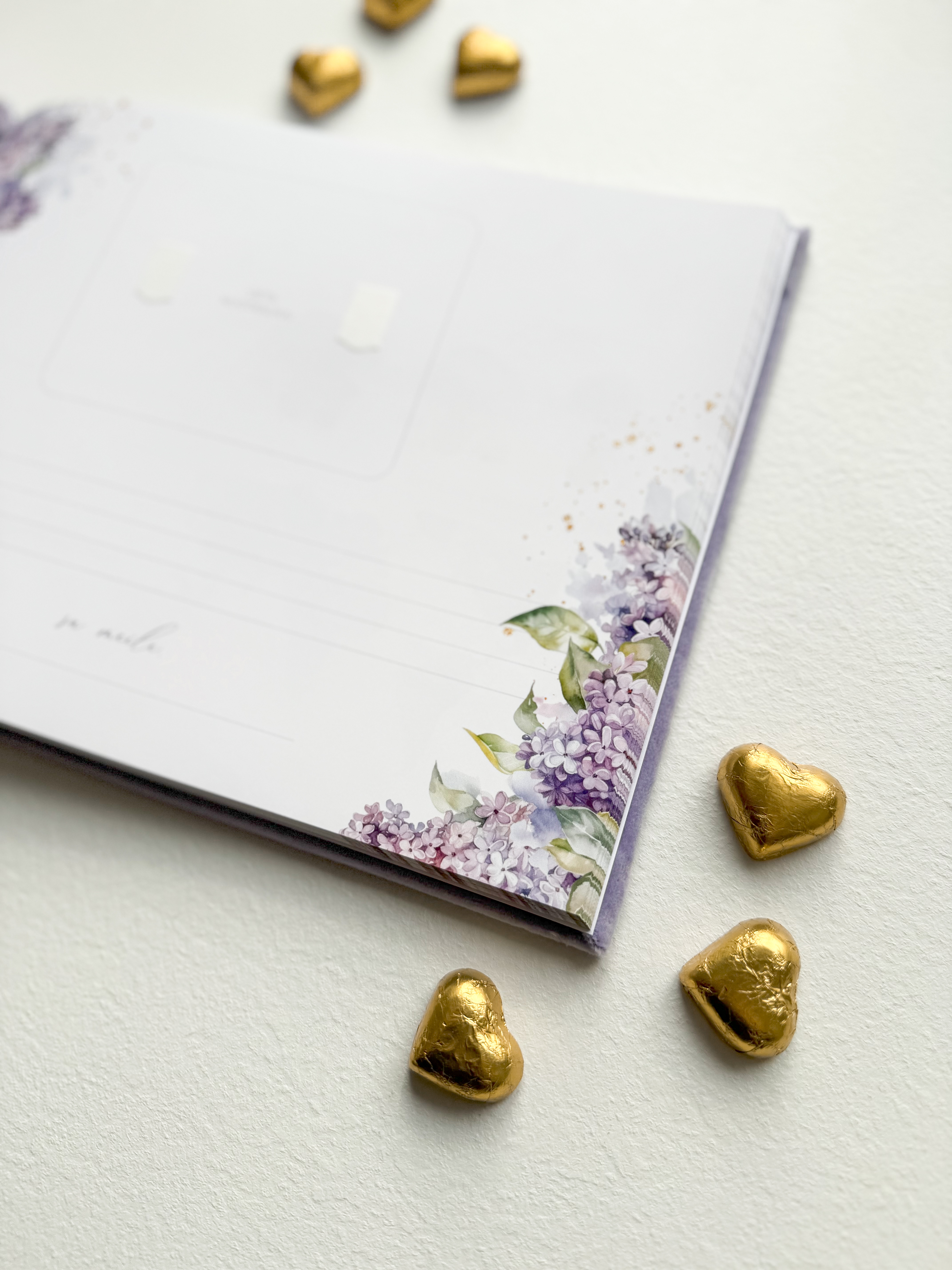 Palinkėjimų knyga "LILAC" | 28x20cm