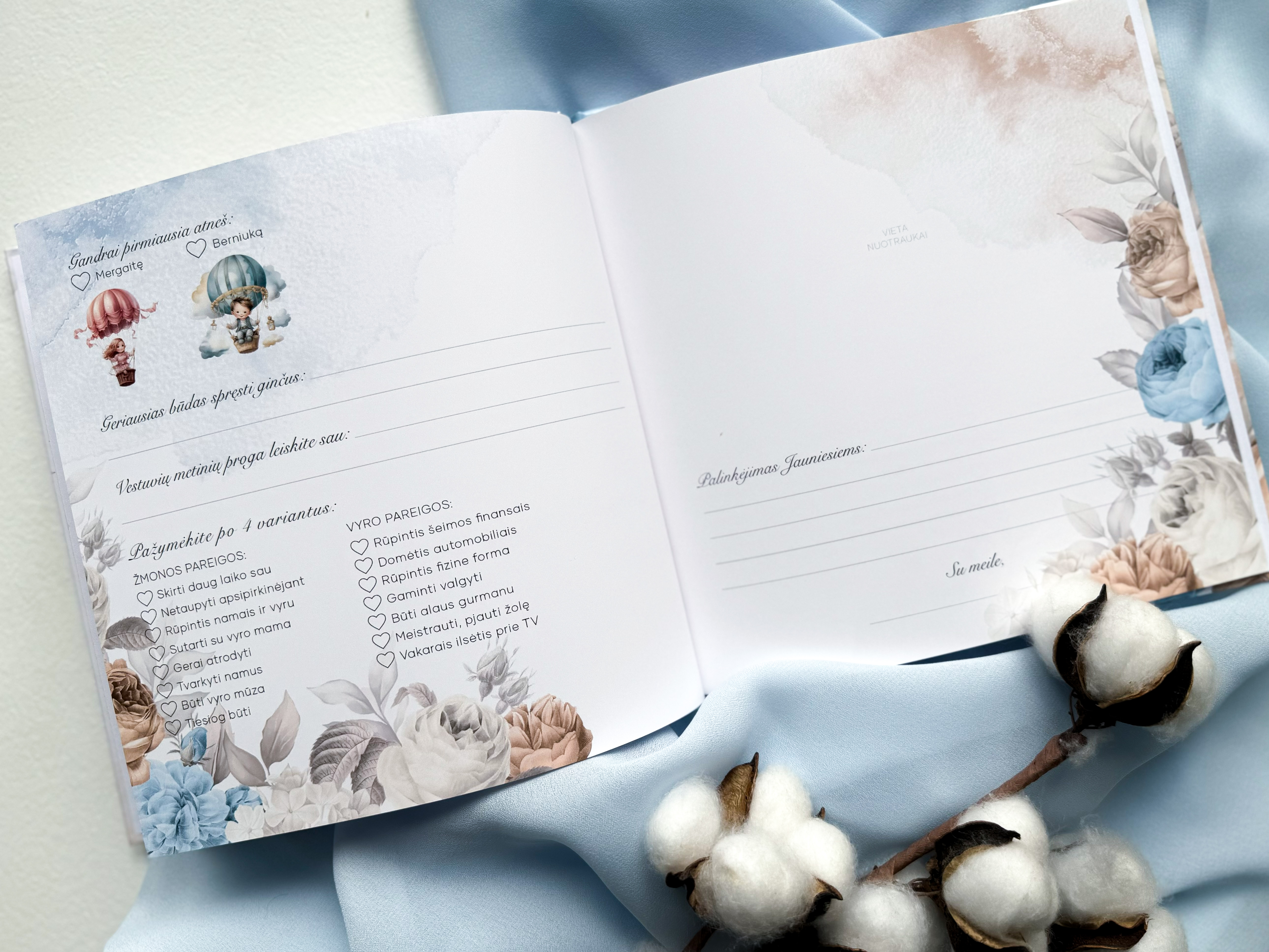 Palinkėjimų knyga "SUMMERTIME" | 20x20cm