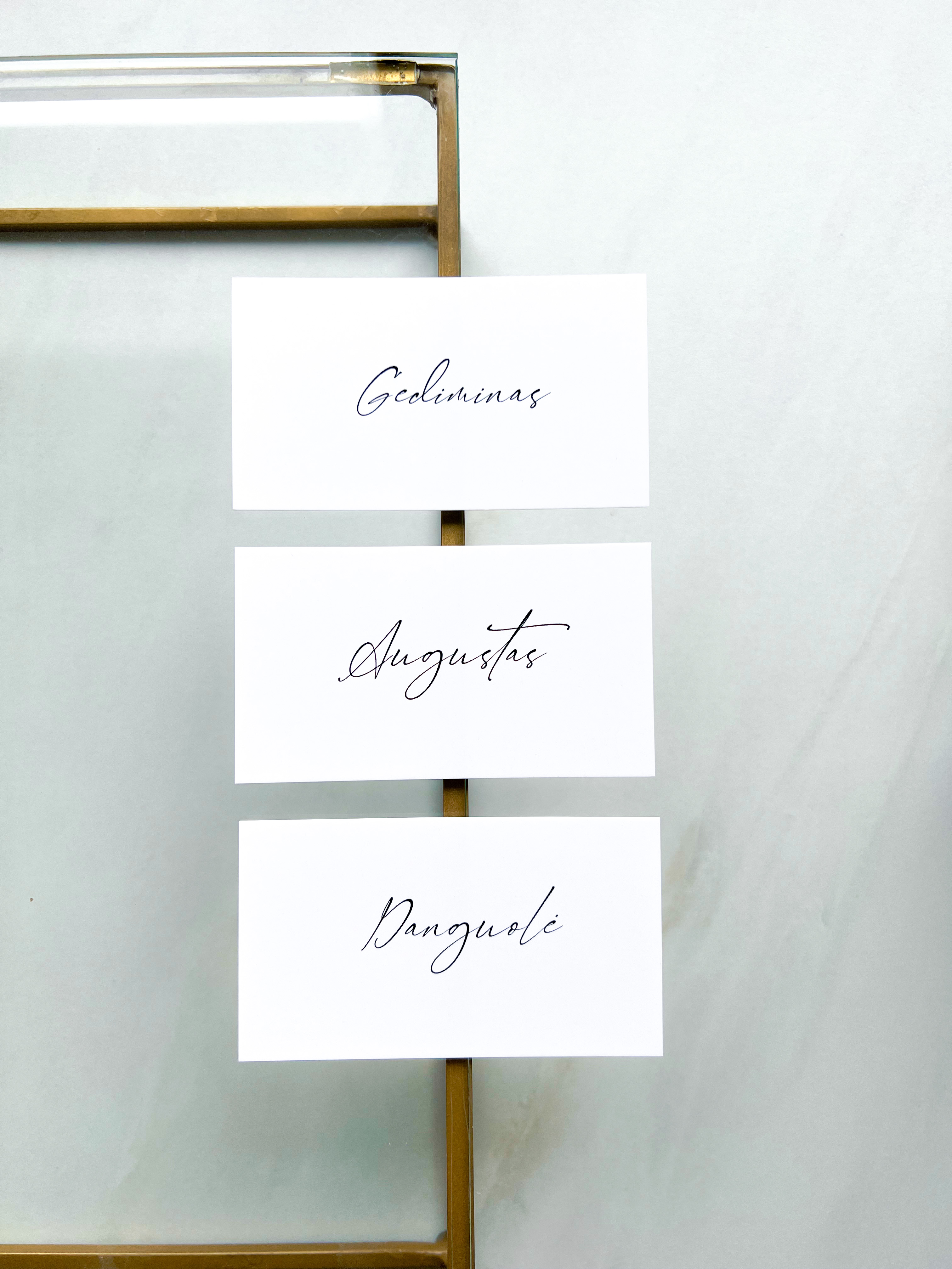 Stalo kortelės "MINIMAL"