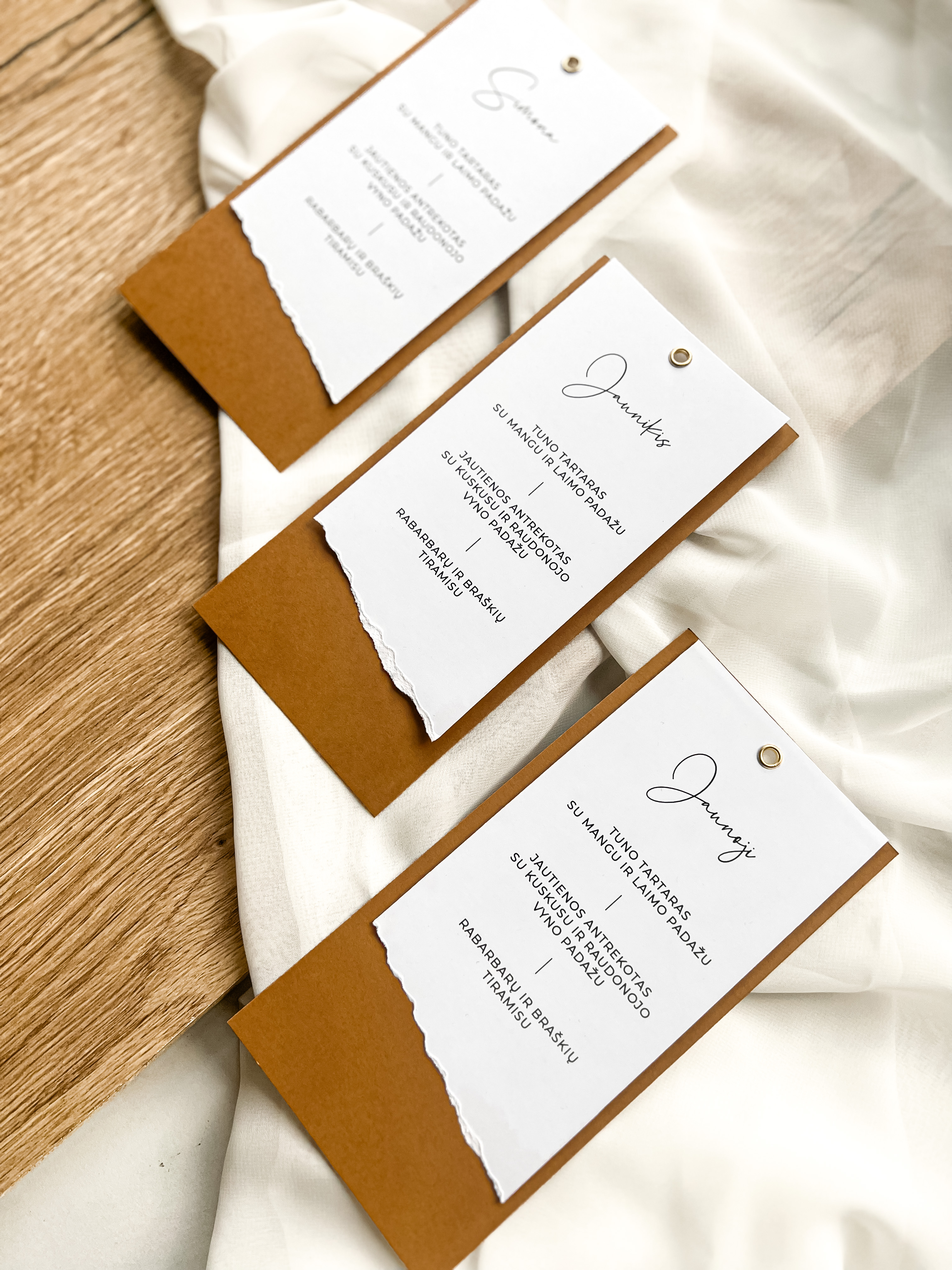 Stalo kortelės "LOVELY"