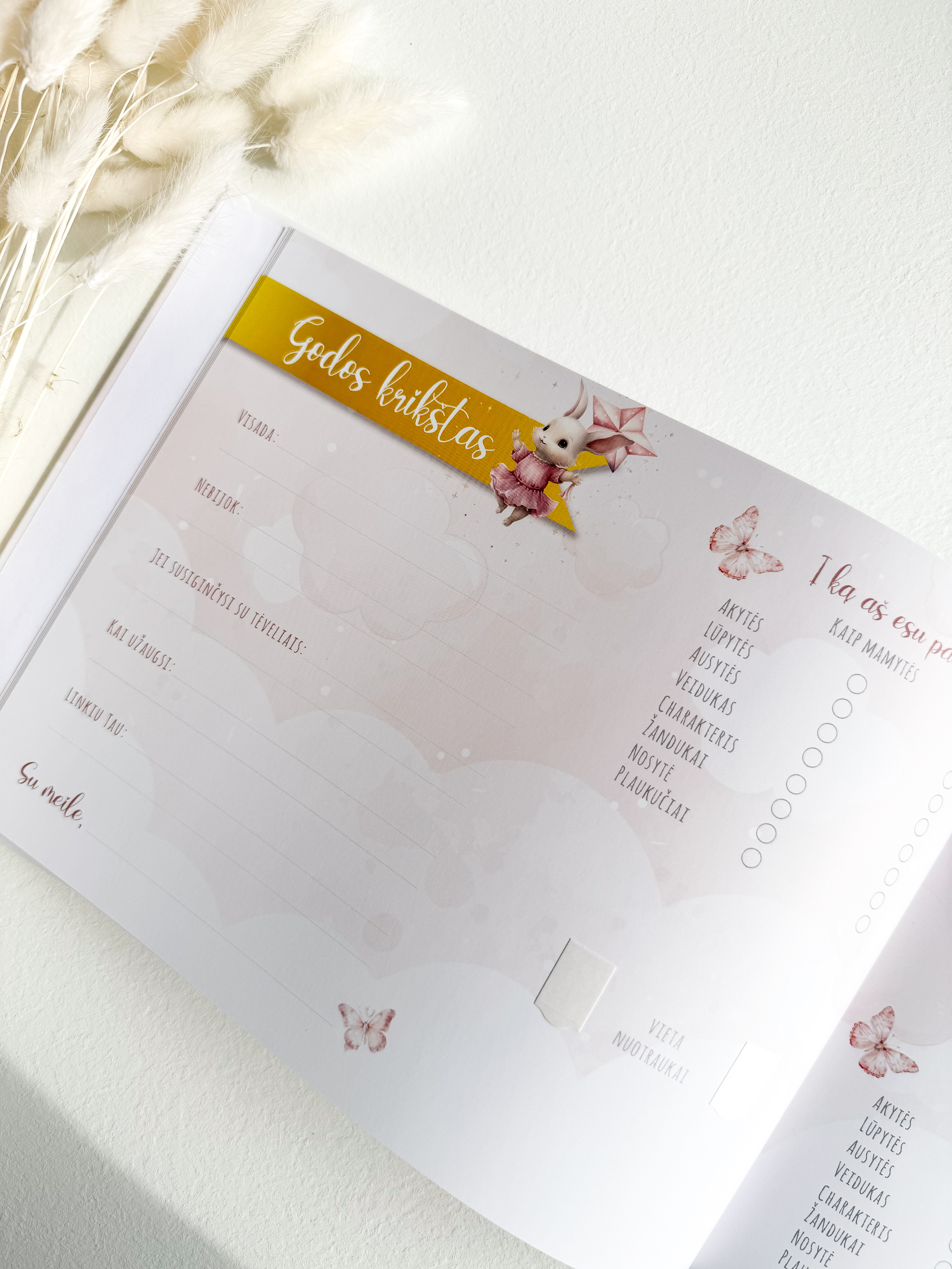 Palinkėjimų knyga "KIŠKUTĖ" | 28x20cm