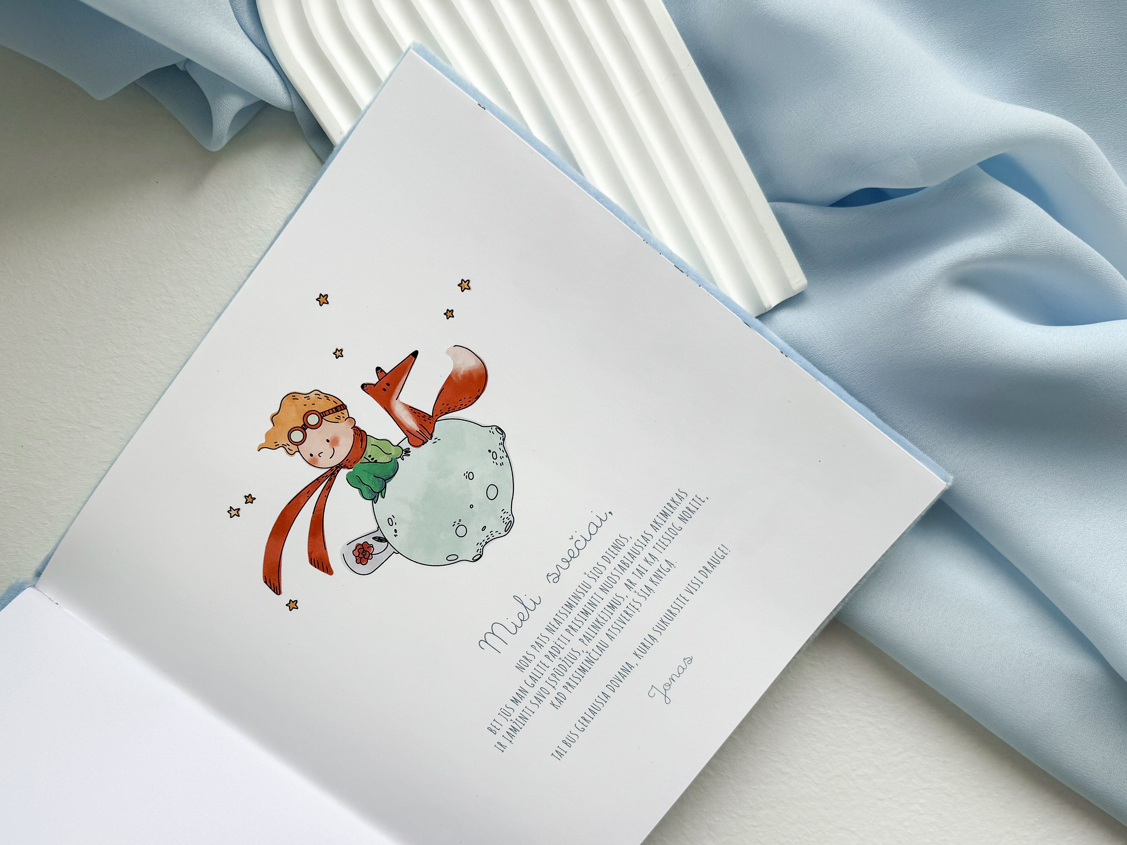 Palinkėjimų knyga "MAŽASIS PRINCAS" | 20x20cm