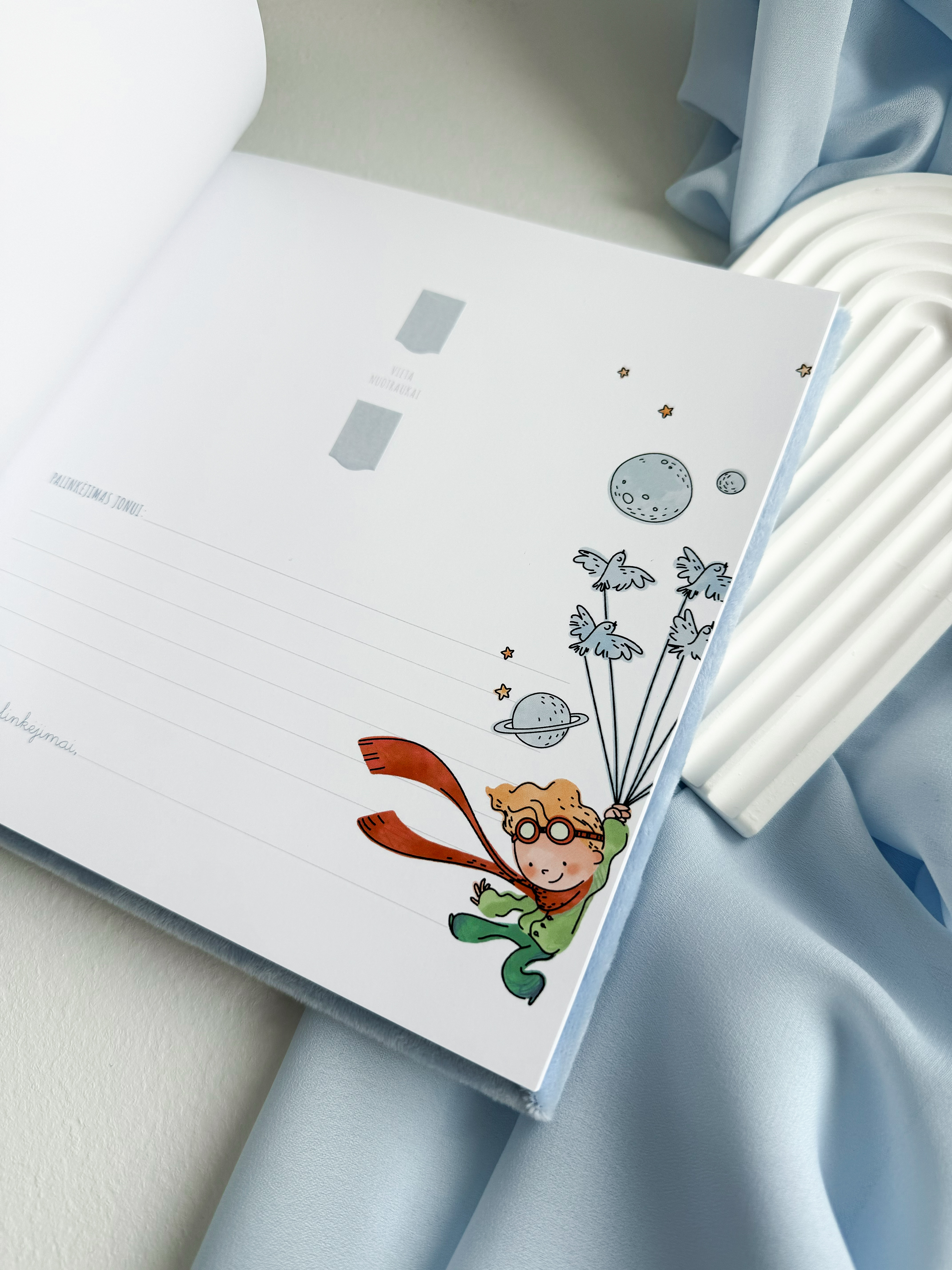 Palinkėjimų knyga "MAŽASIS PRINCAS" | 20x20cm