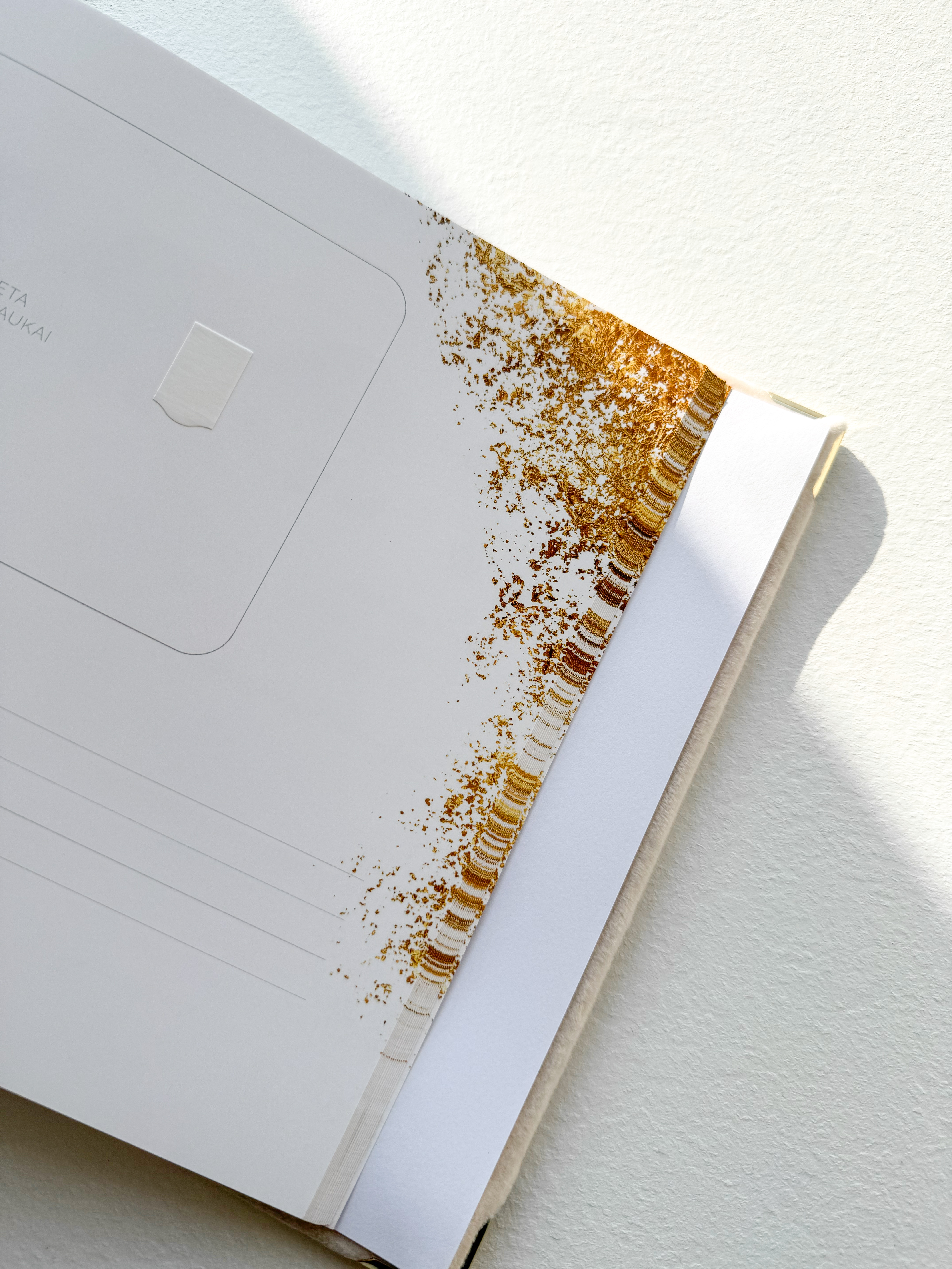 Palinkėjimų knyga "GOLDEN" | 28x20cm