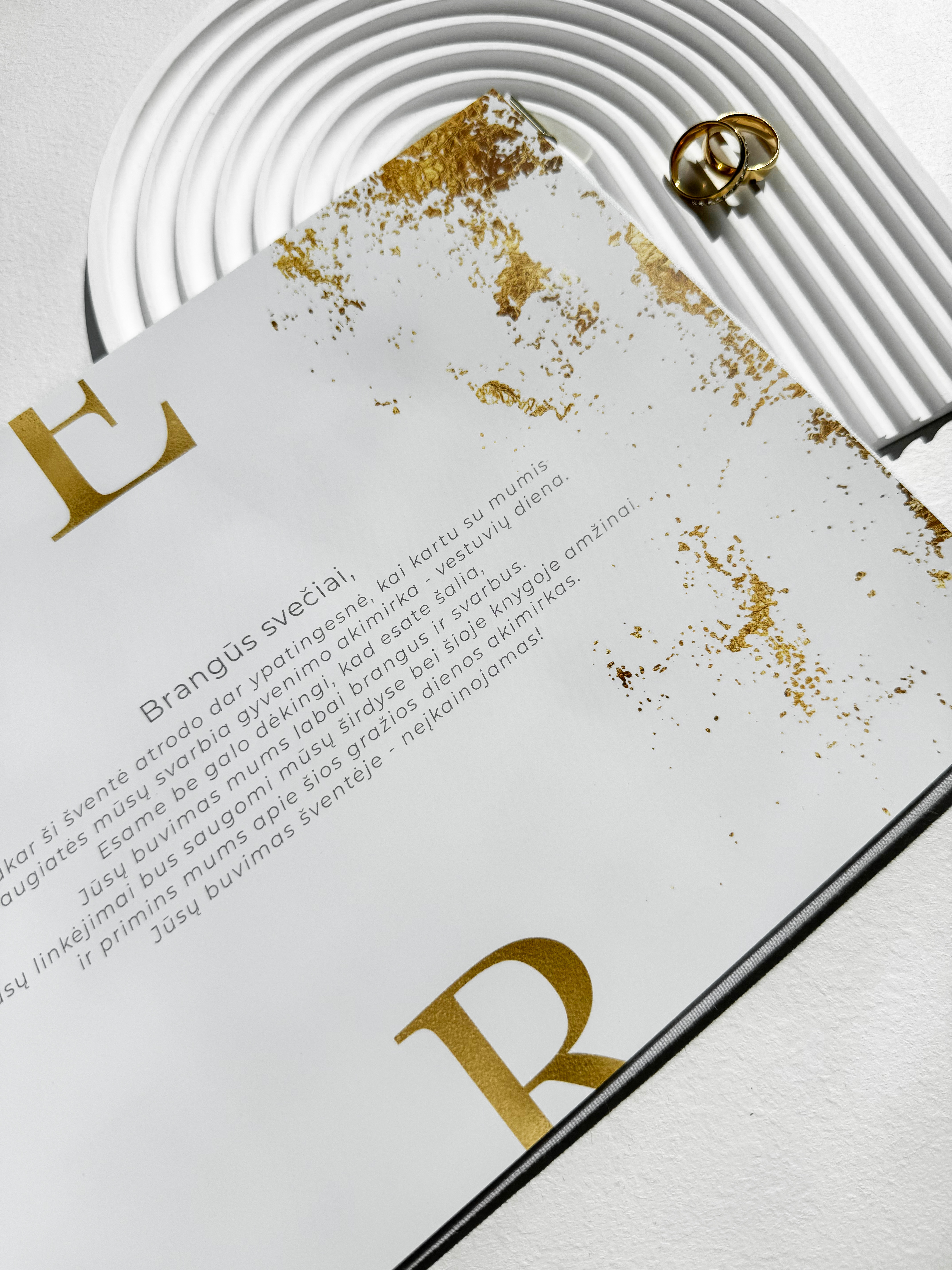 Palinkėjimų knyga "GOLDEN" | 28x20cm