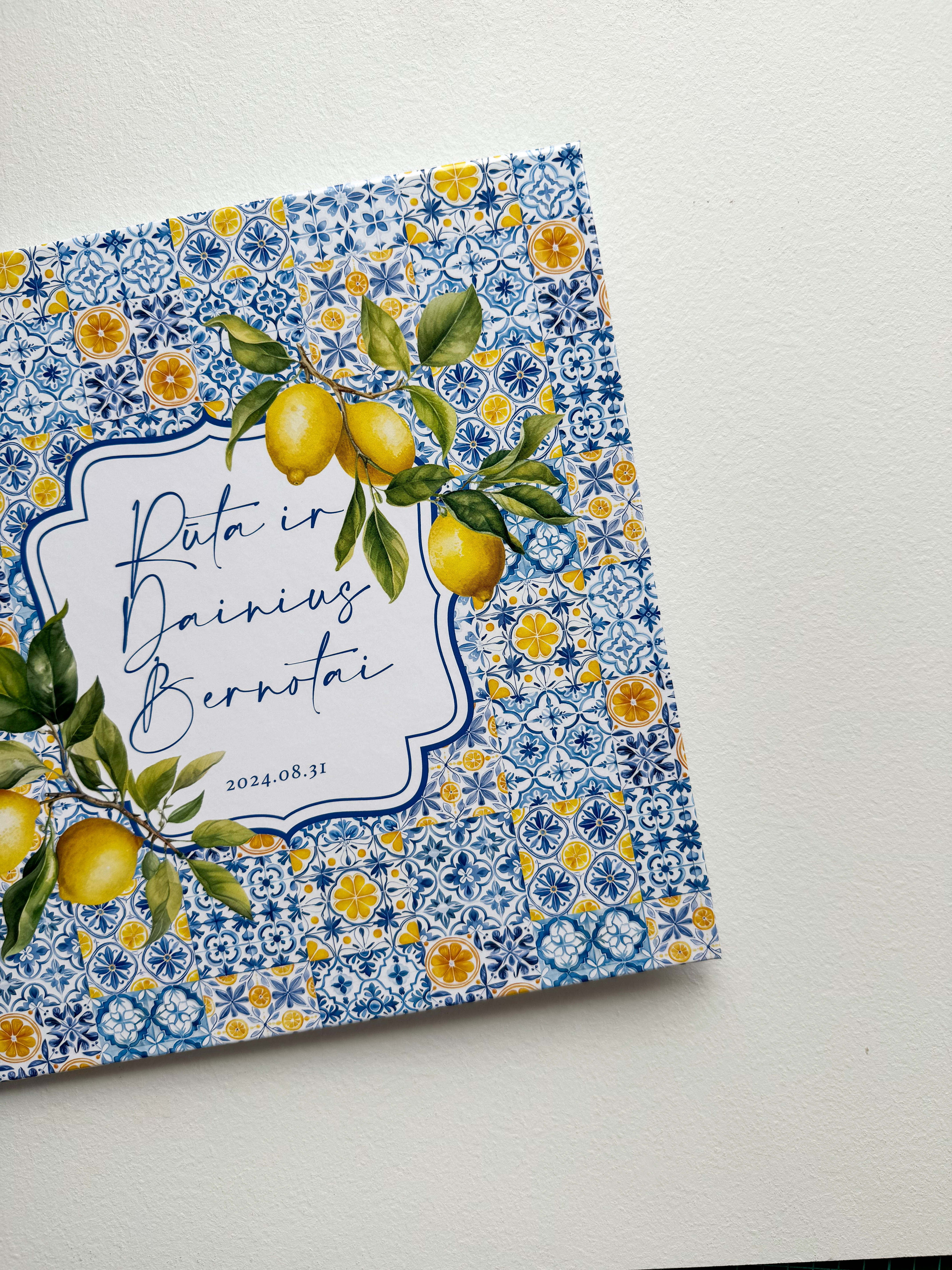 Palinkėjimų knyga "SICILY" | 28x28cm 