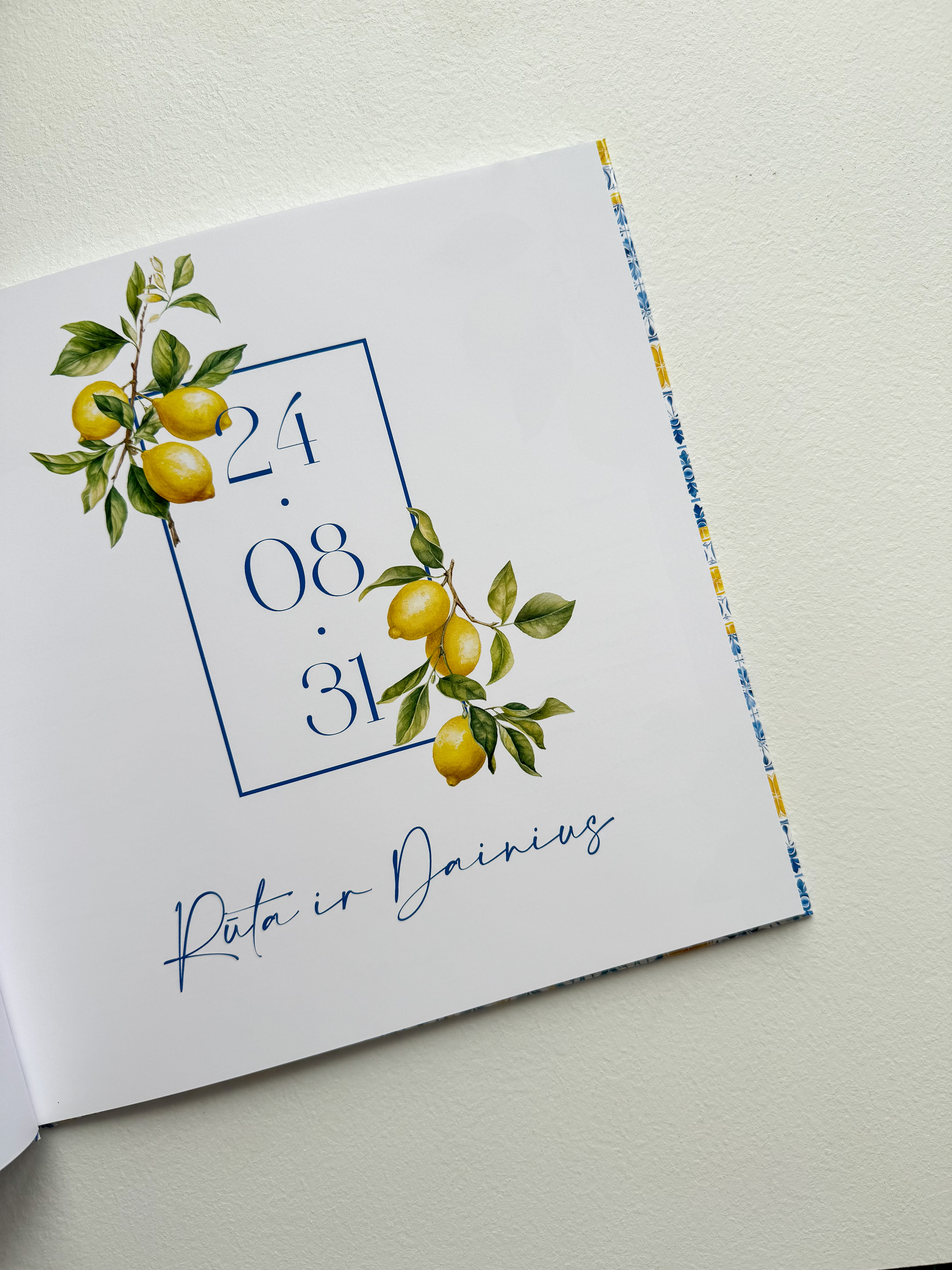 Palinkėjimų knyga "SICILY" | 28x28cm 