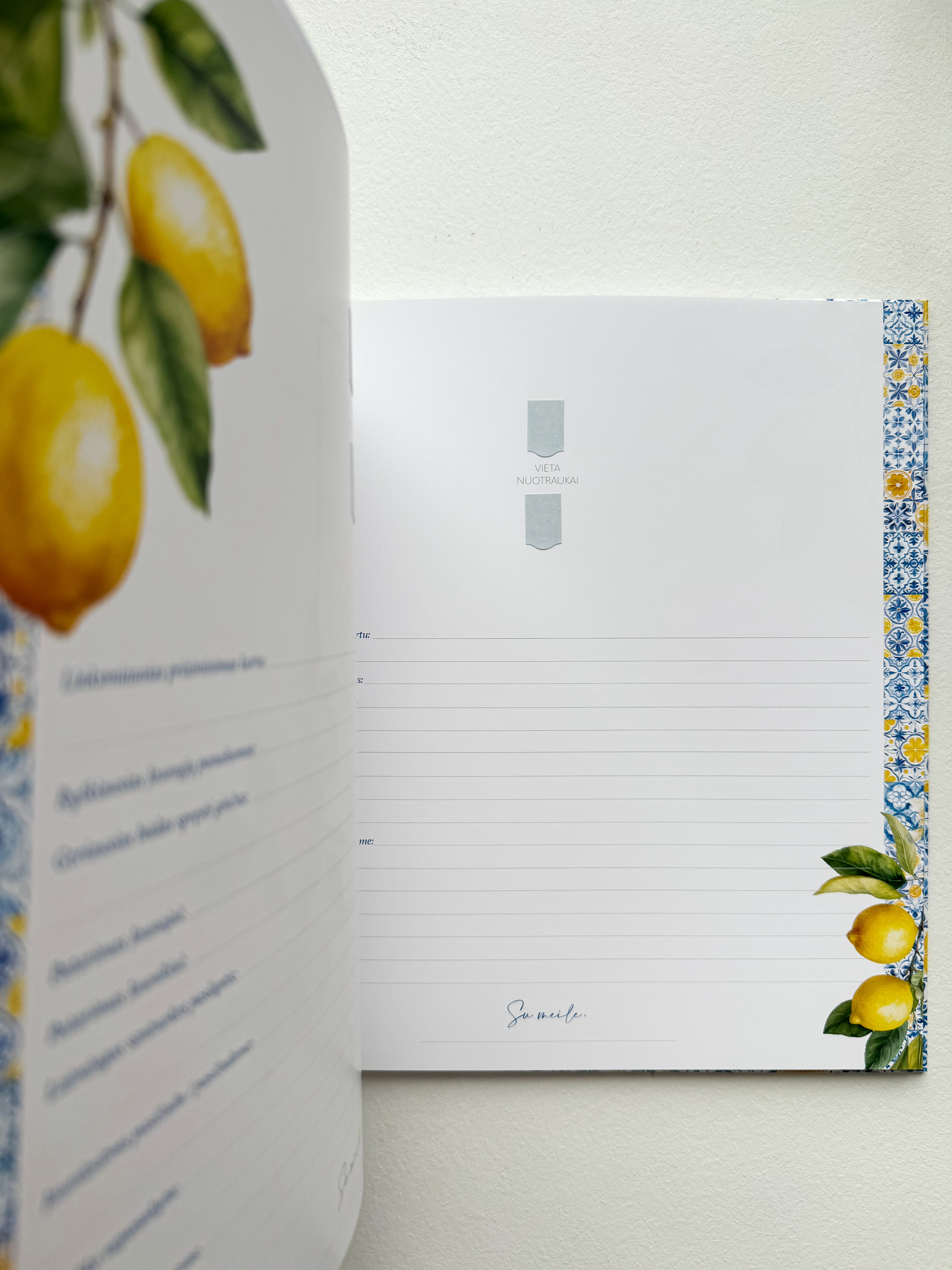 Palinkėjimų knyga "SICILY" | 28x28cm 