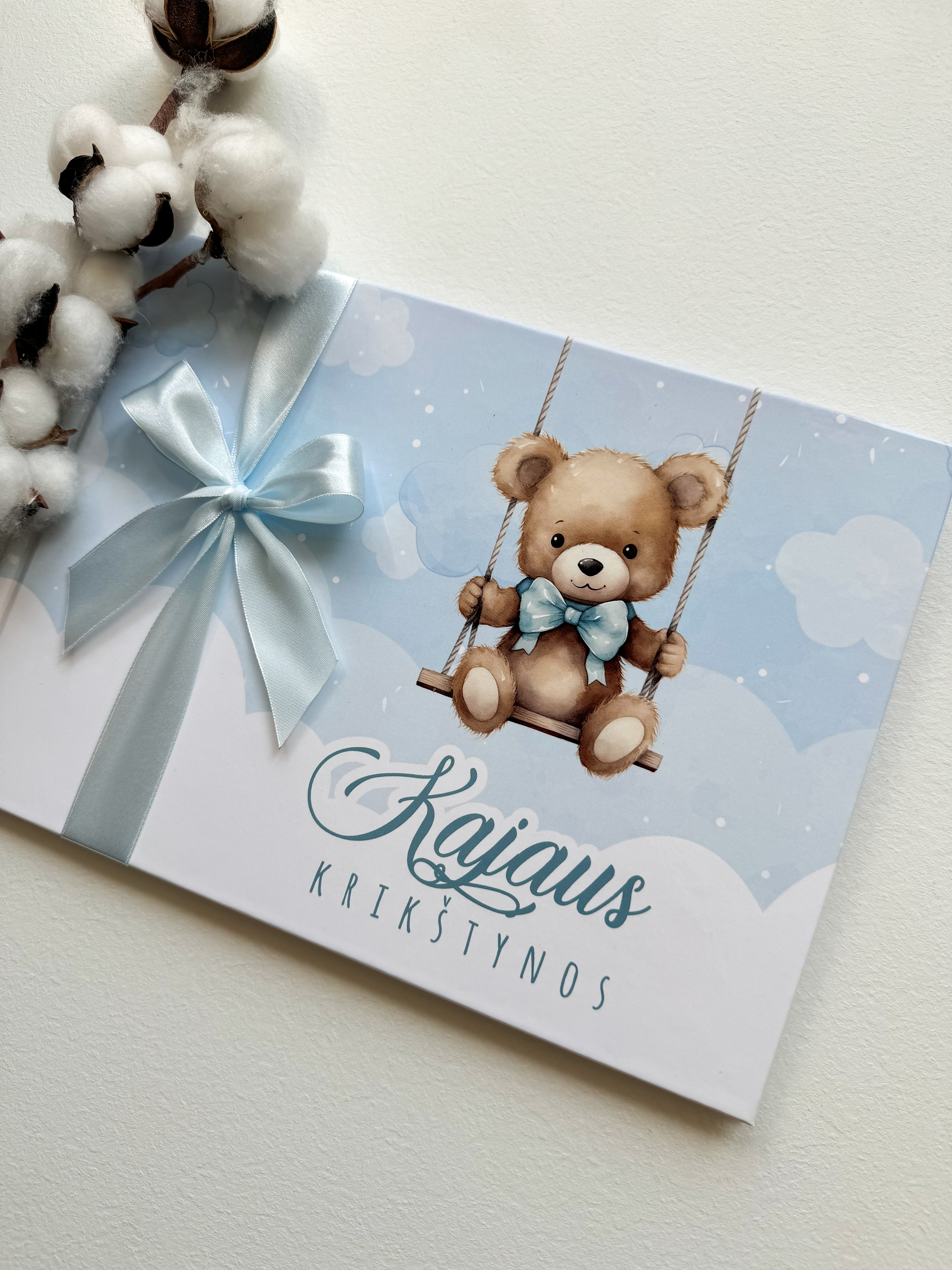 Palinkėjimų knyga "MĖLYNI MEŠKUČIAI" | 28x20cm