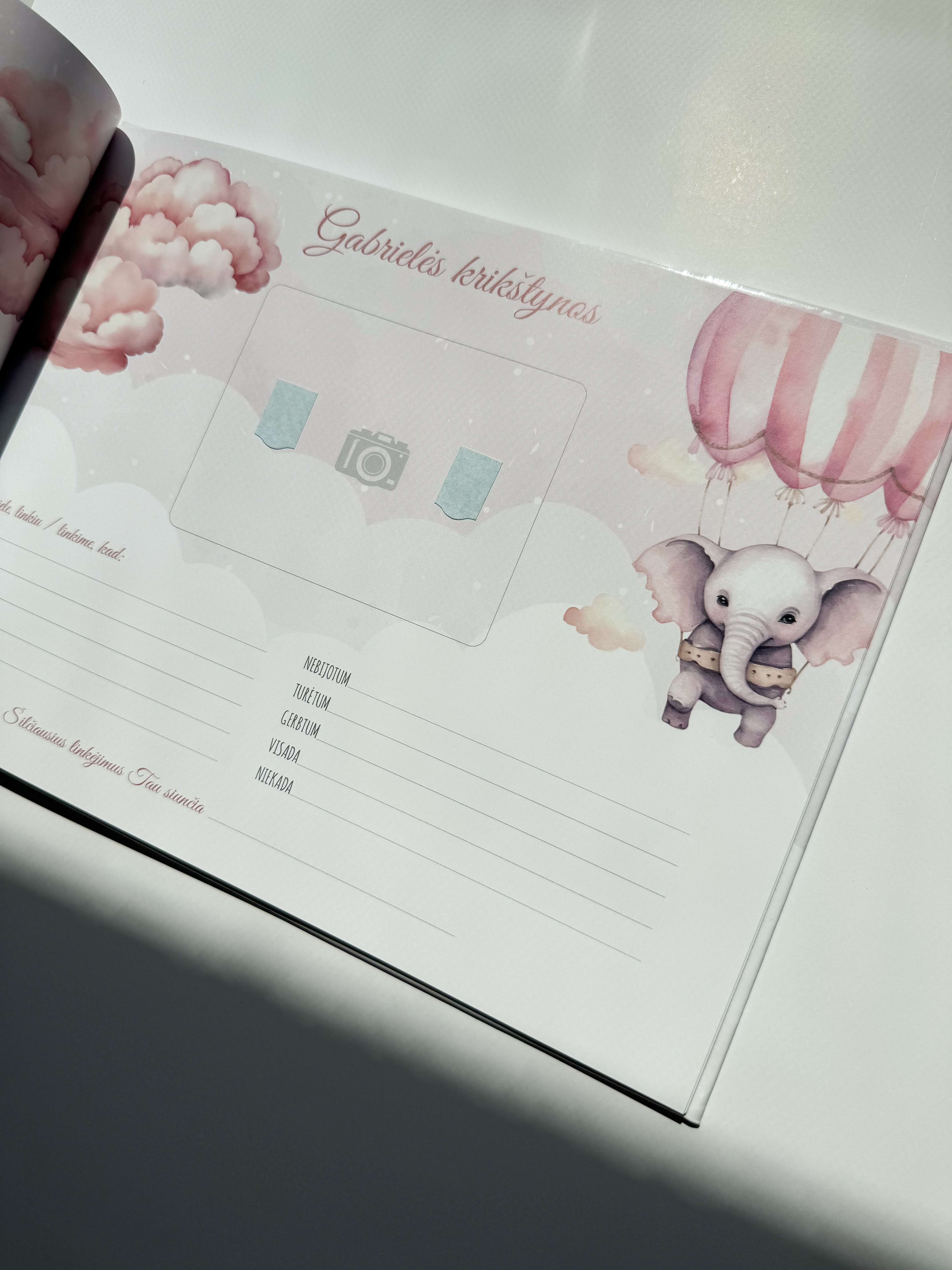 Palinkėjimų knyga "ROŽINIAI DRAMBLIUKAI" | 28x20cm