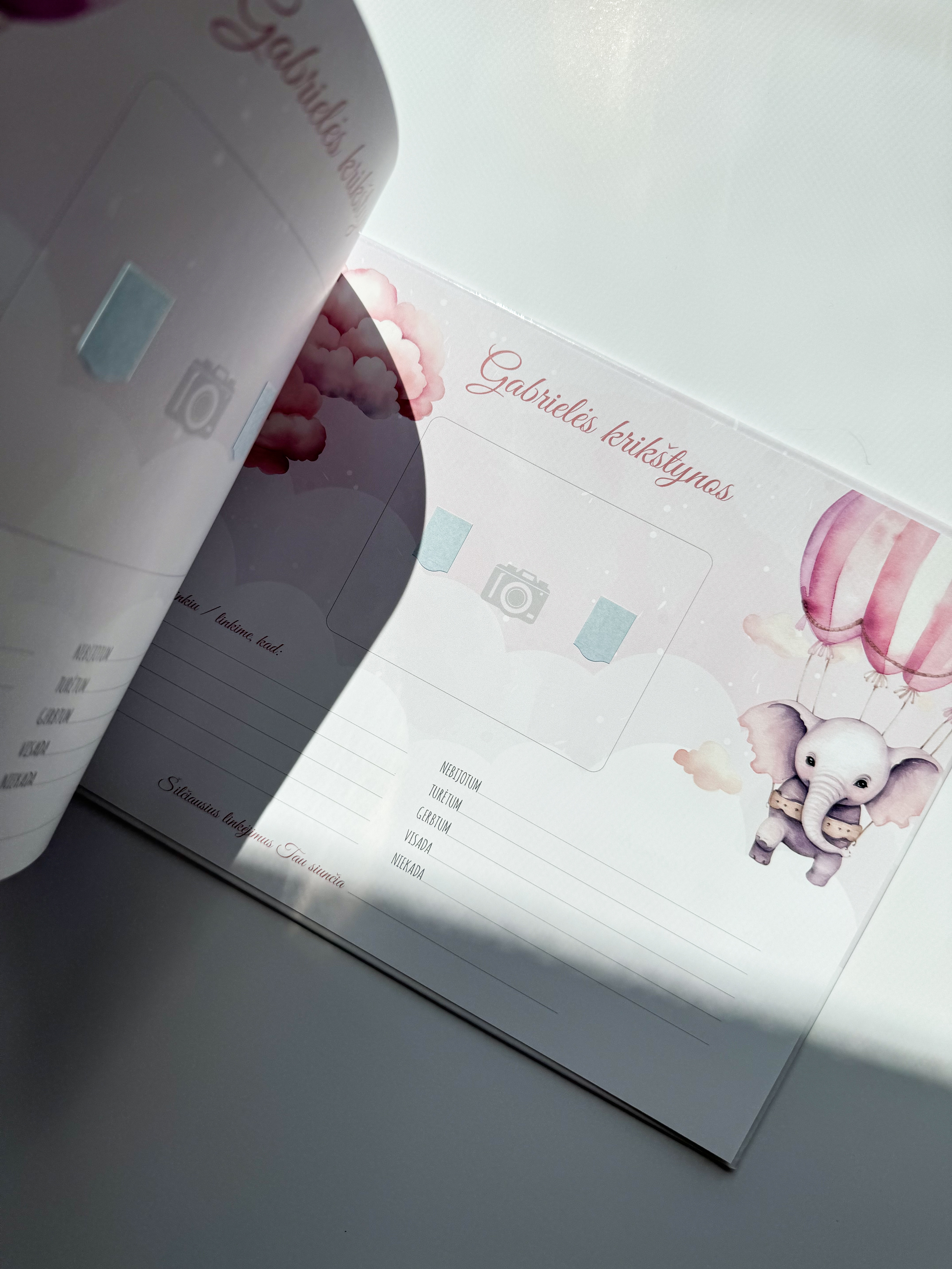 Palinkėjimų knyga "ROŽINIAI DRAMBLIUKAI" | 28x20cm